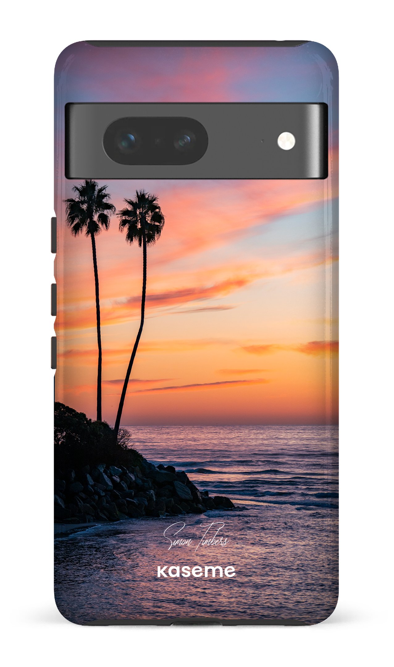 Sunset Palms by Simon Timbers - Google Pixel 7