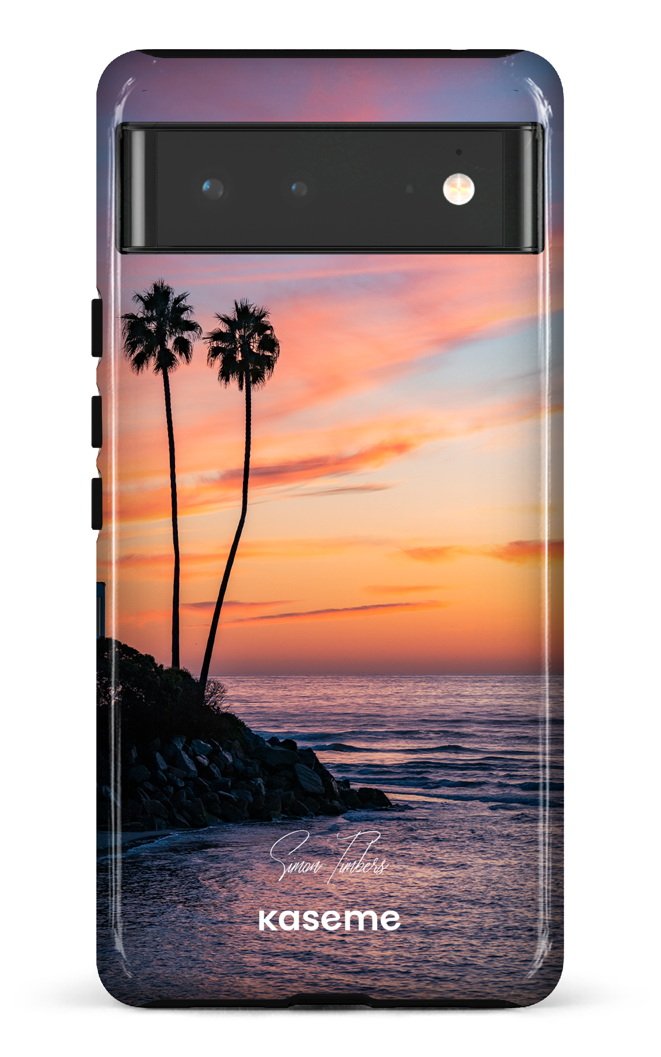 Sunset Palms by Simon Timbers - Google Pixel 6