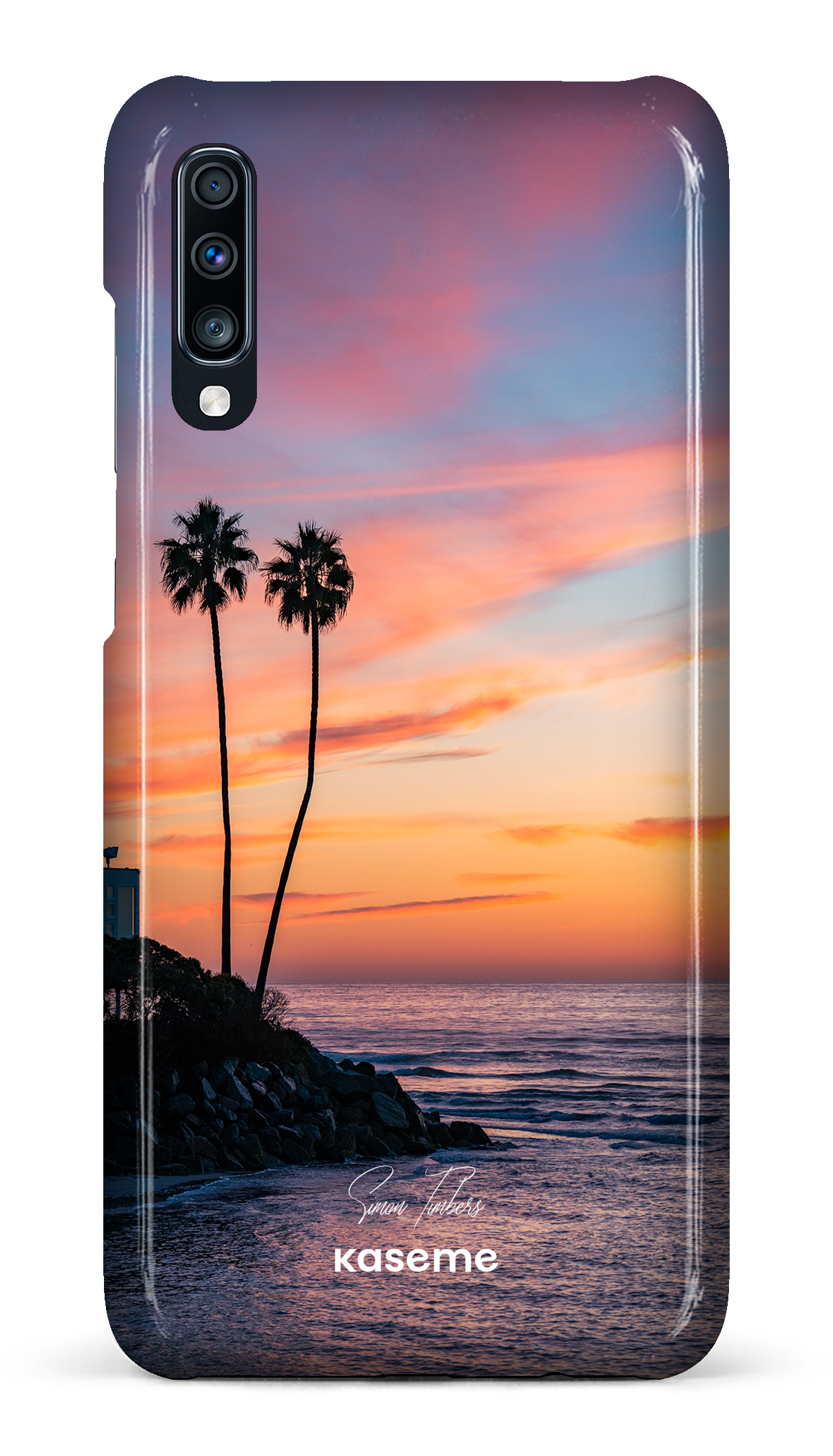 Sunset Palms by Simon Timbers - Galaxy A70