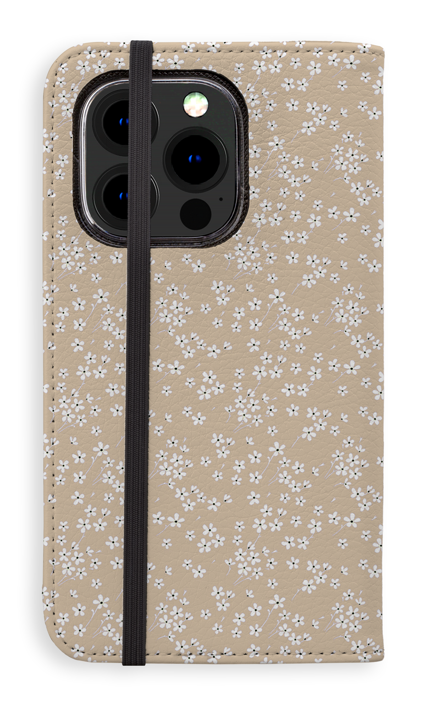 Posy Beige - Folio Case - iPhone 15 Pro