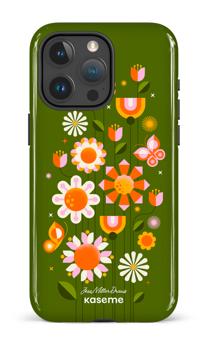 Summer Garden Green by Jessica Miller - iPhone 15 Pro Max