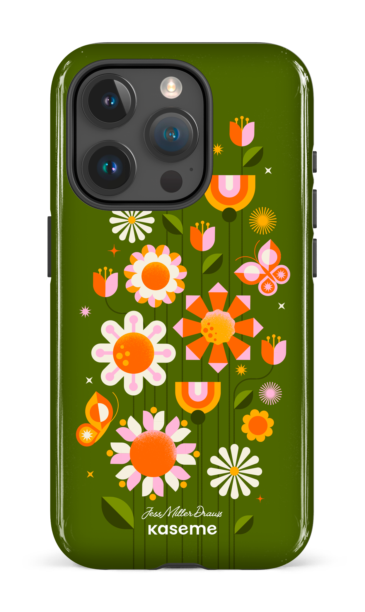 Summer Garden Green by Jessica Miller - iPhone 15 Pro
