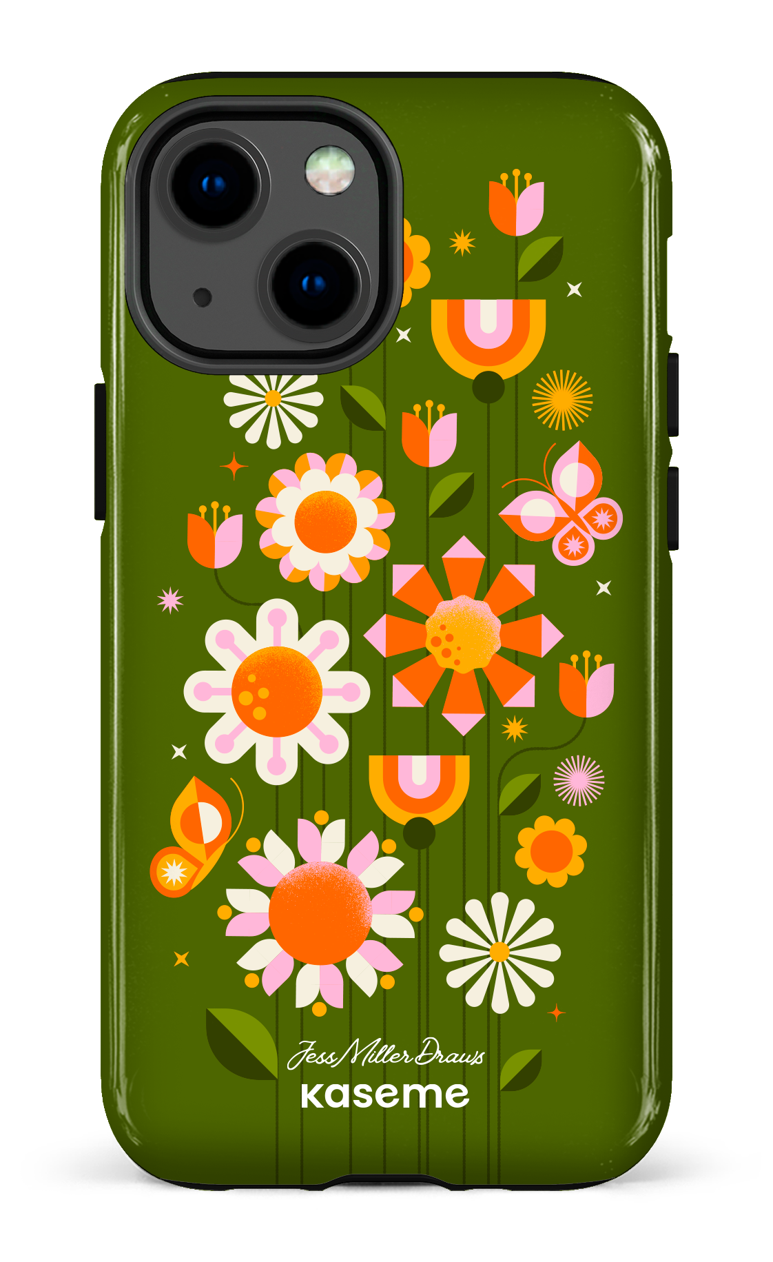 Summer Garden Green by Jessica Miller - iPhone 13 Mini