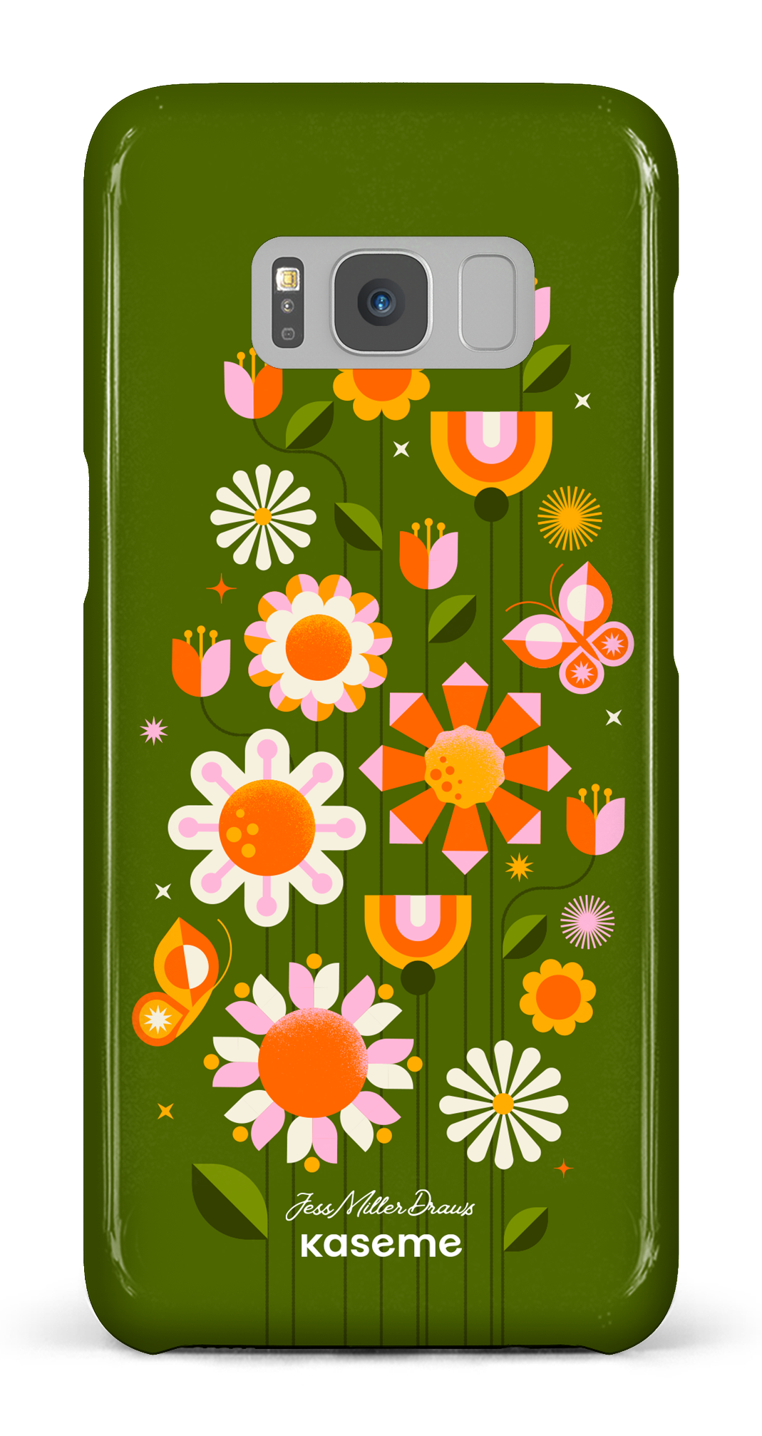 Summer Garden Green by Jessica Miller - Galaxy S8