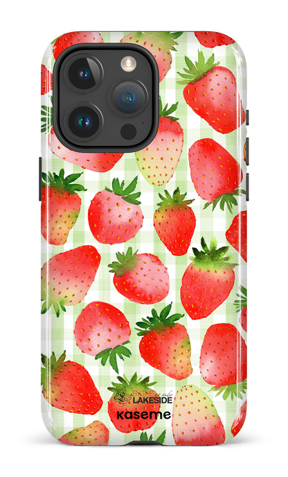 Strawberry Fields Green by Pooja Umrani - iPhone 15 Pro Max