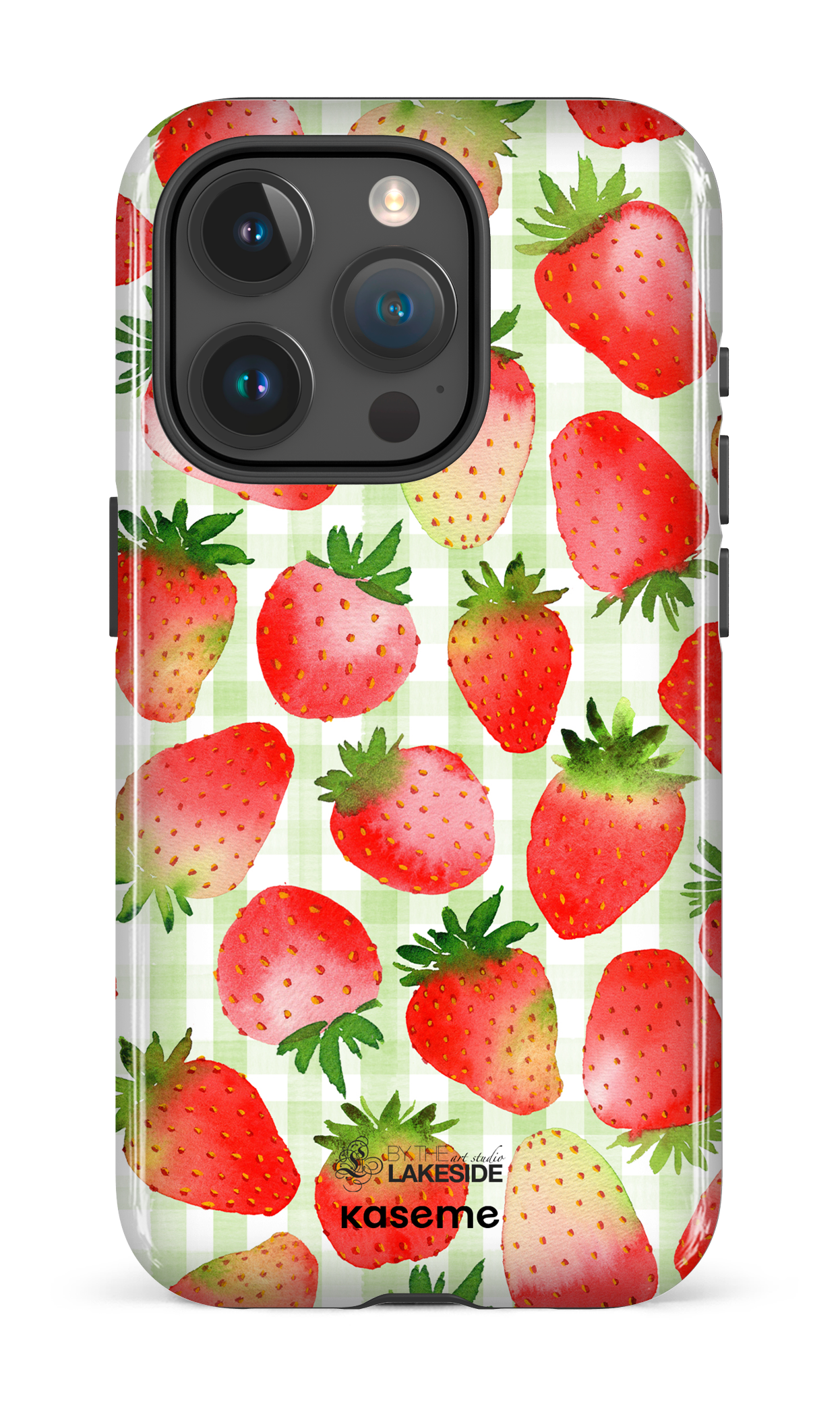 Strawberry Fields Green by Pooja Umrani - iPhone 15 Pro