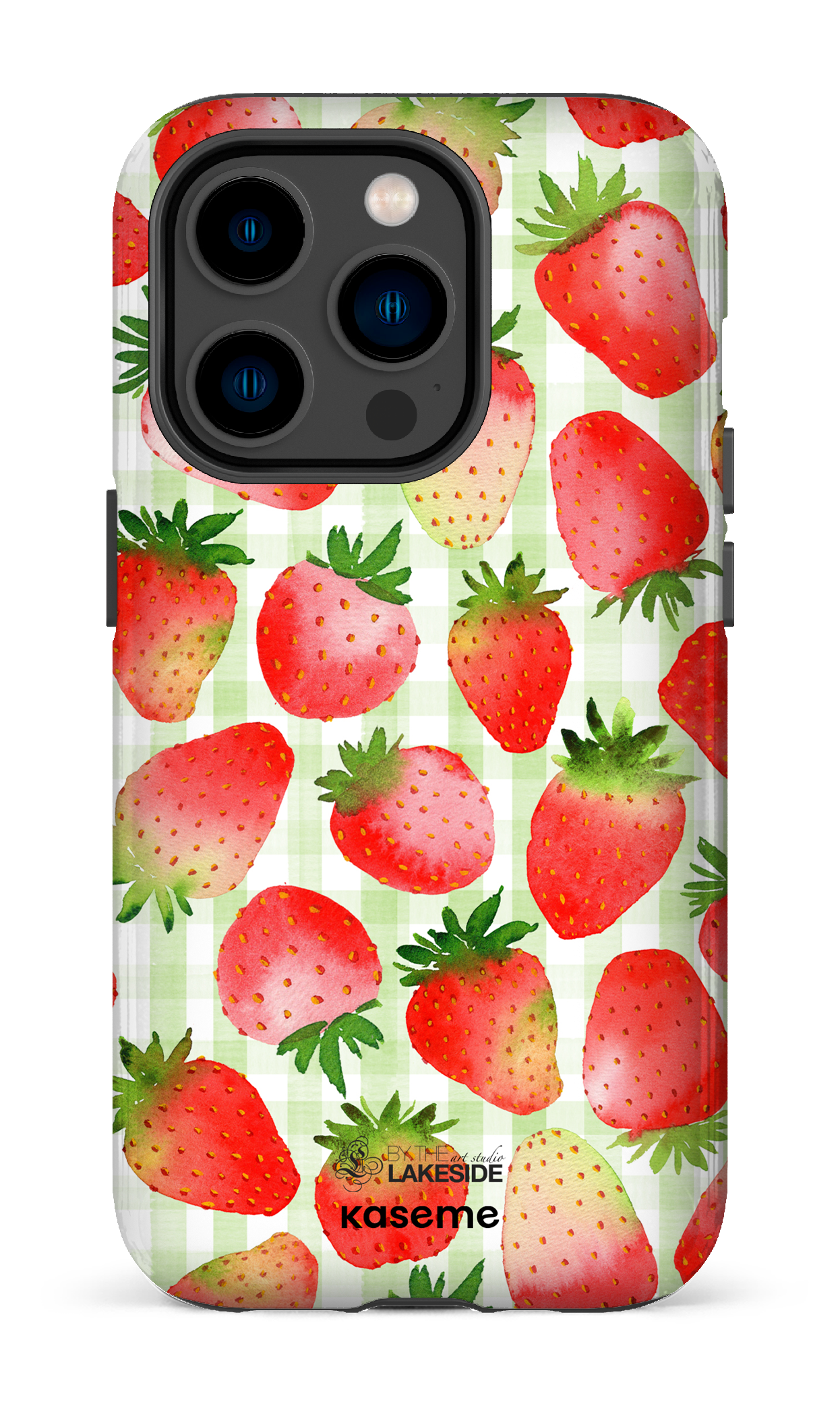 Strawberry Fields Green by Pooja Umrani - iPhone 14 Pro