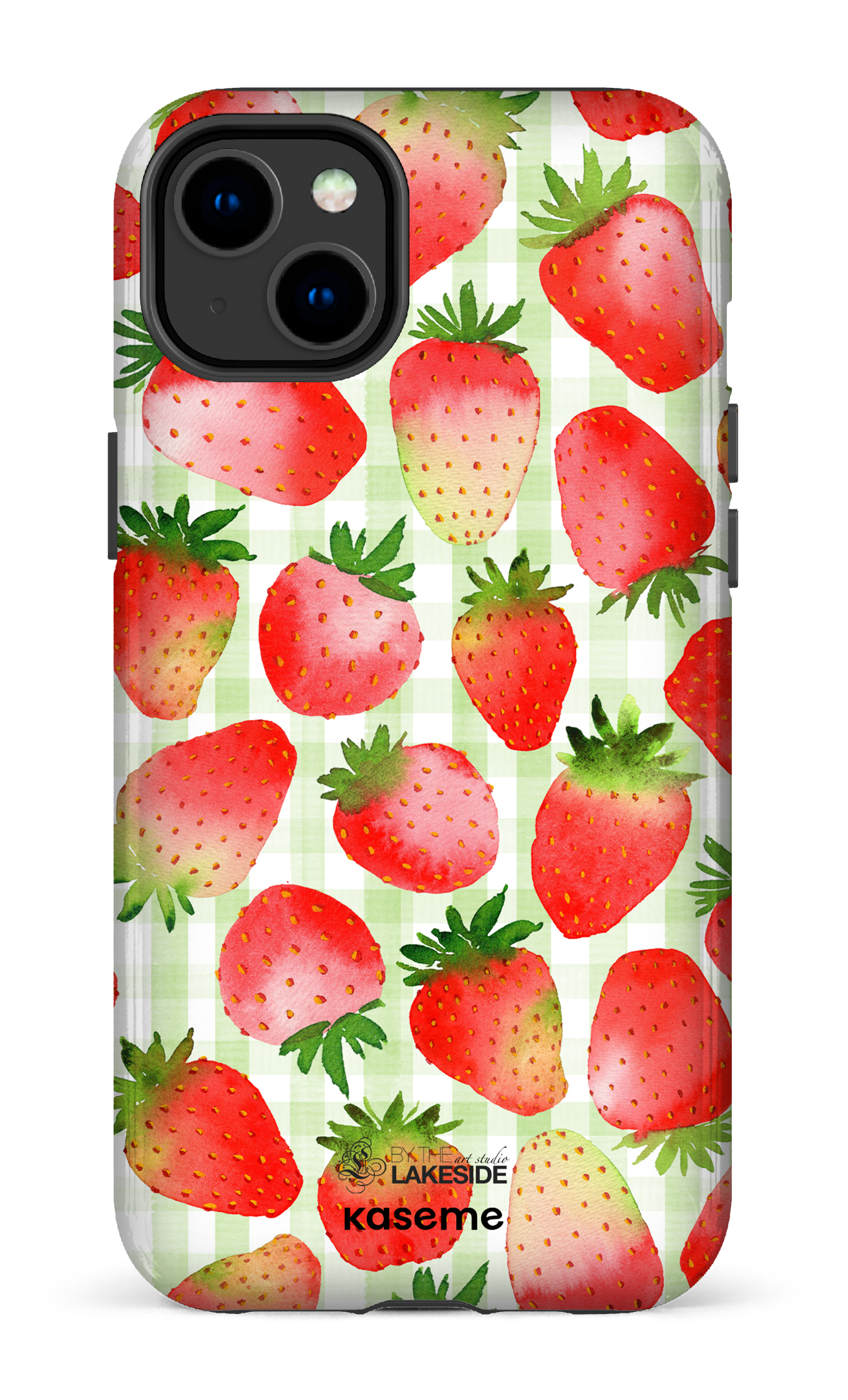 Strawberry Fields Green by Pooja Umrani - iPhone 14 Plus