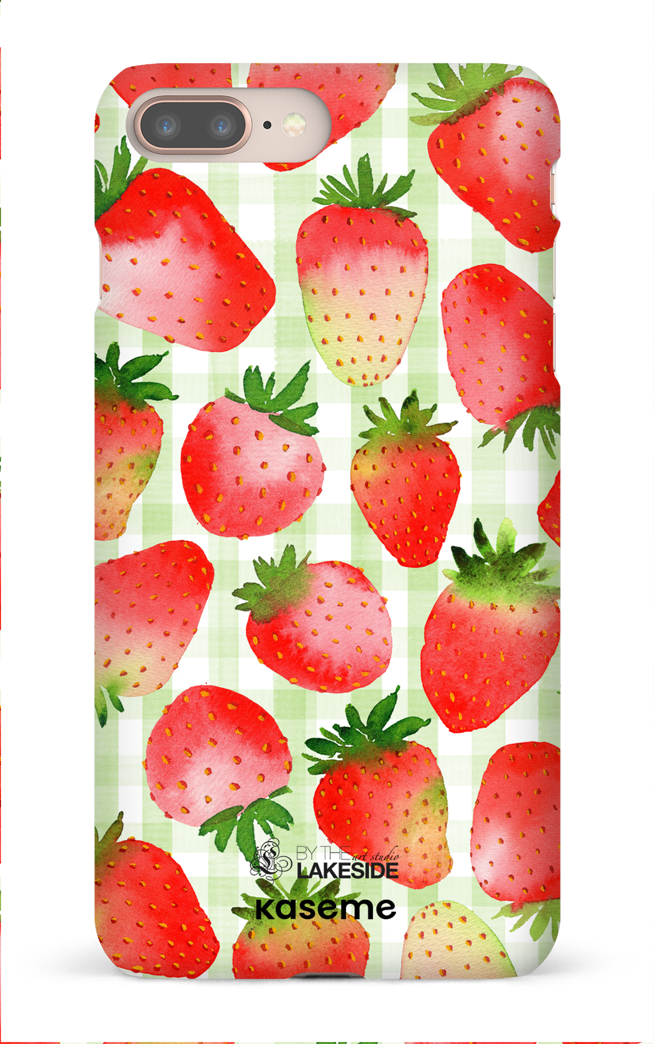 Strawberry Fields Green by Pooja Umrani - iPhone 8 Plus