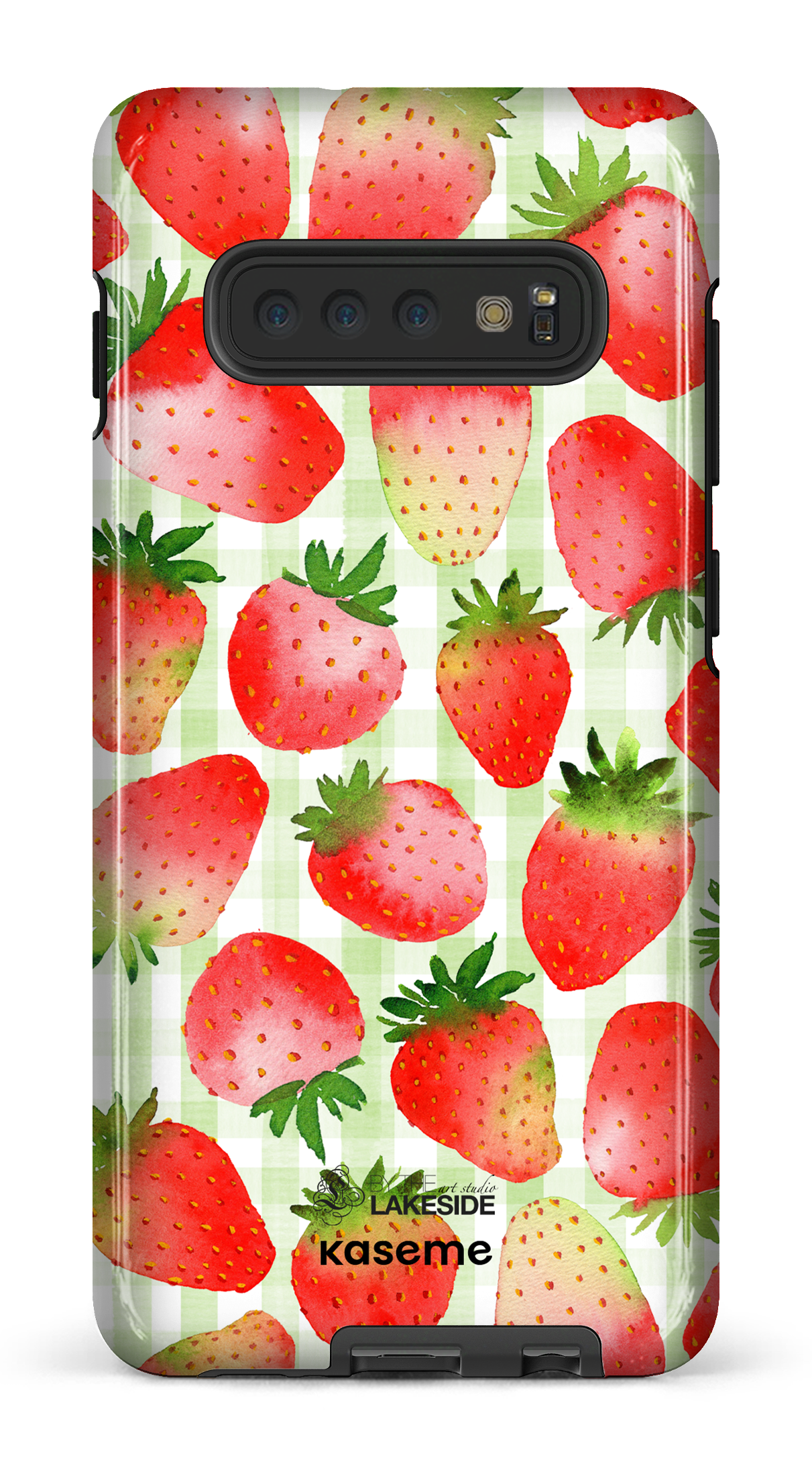 Strawberry Fields Green by Pooja Umrani - Galaxy S10 Plus