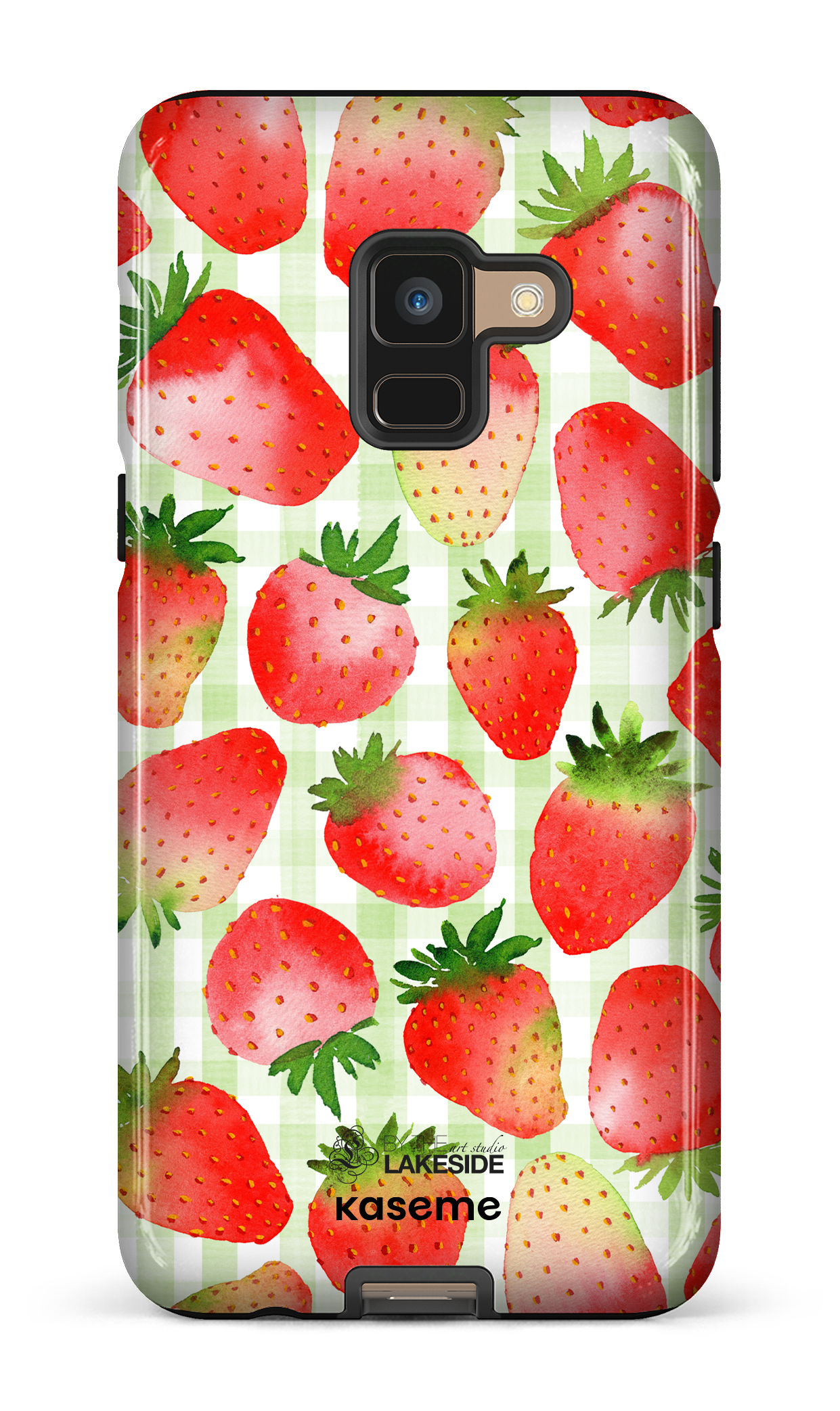 Strawberry Fields Green by Pooja Umrani - Galaxy A8