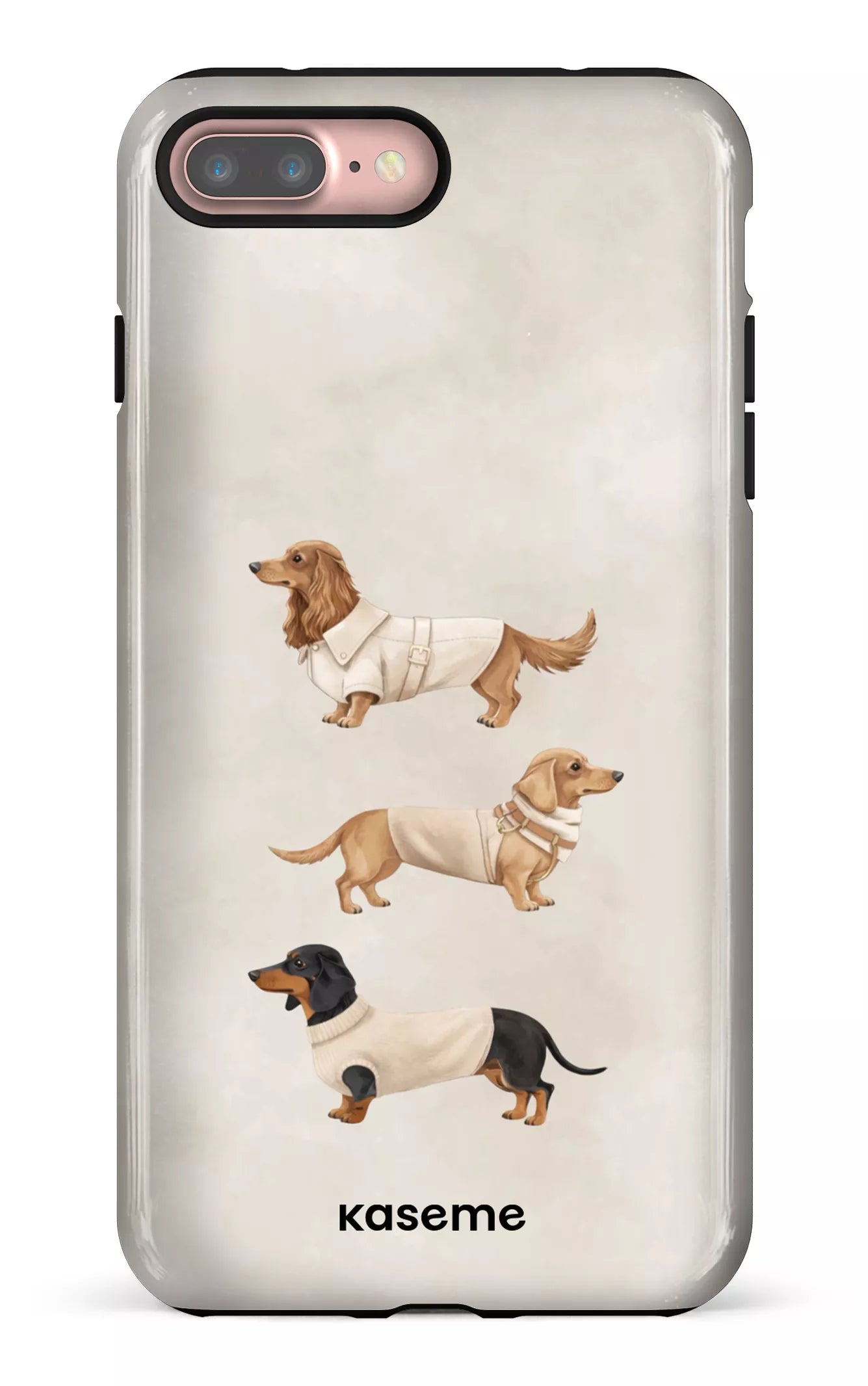 iPhone 7/8 Plus Tough Doxies Club Beige -