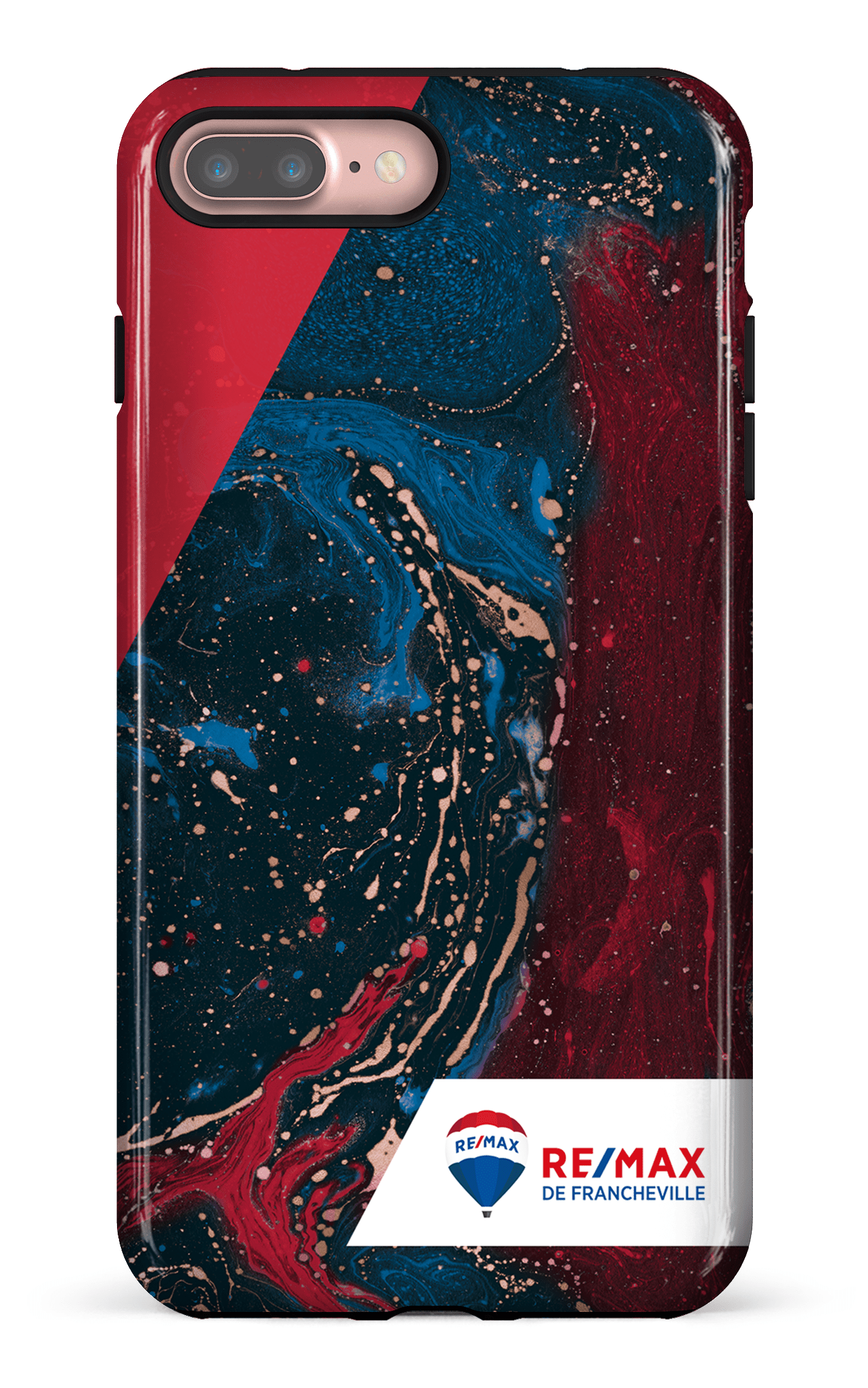 iPhone 7/8 Plus Tough Peinture marbrée sombre de Francheville -