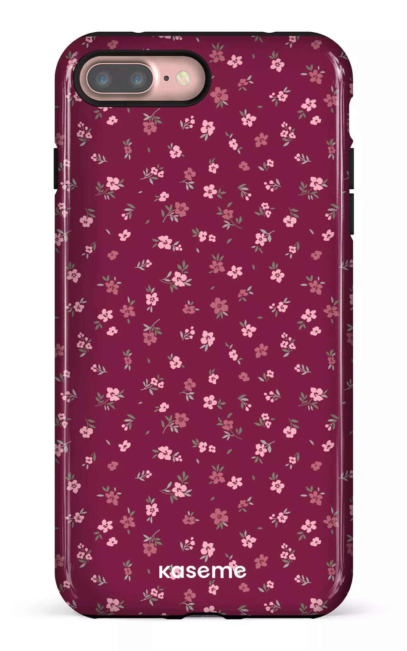 iPhone 7/8 Plus Tough Porcelain Blossom Burgundy -