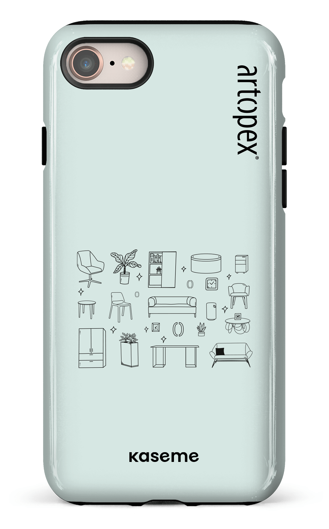 iPhone 7/8 Tough L'essentiel menthe par Artopex -