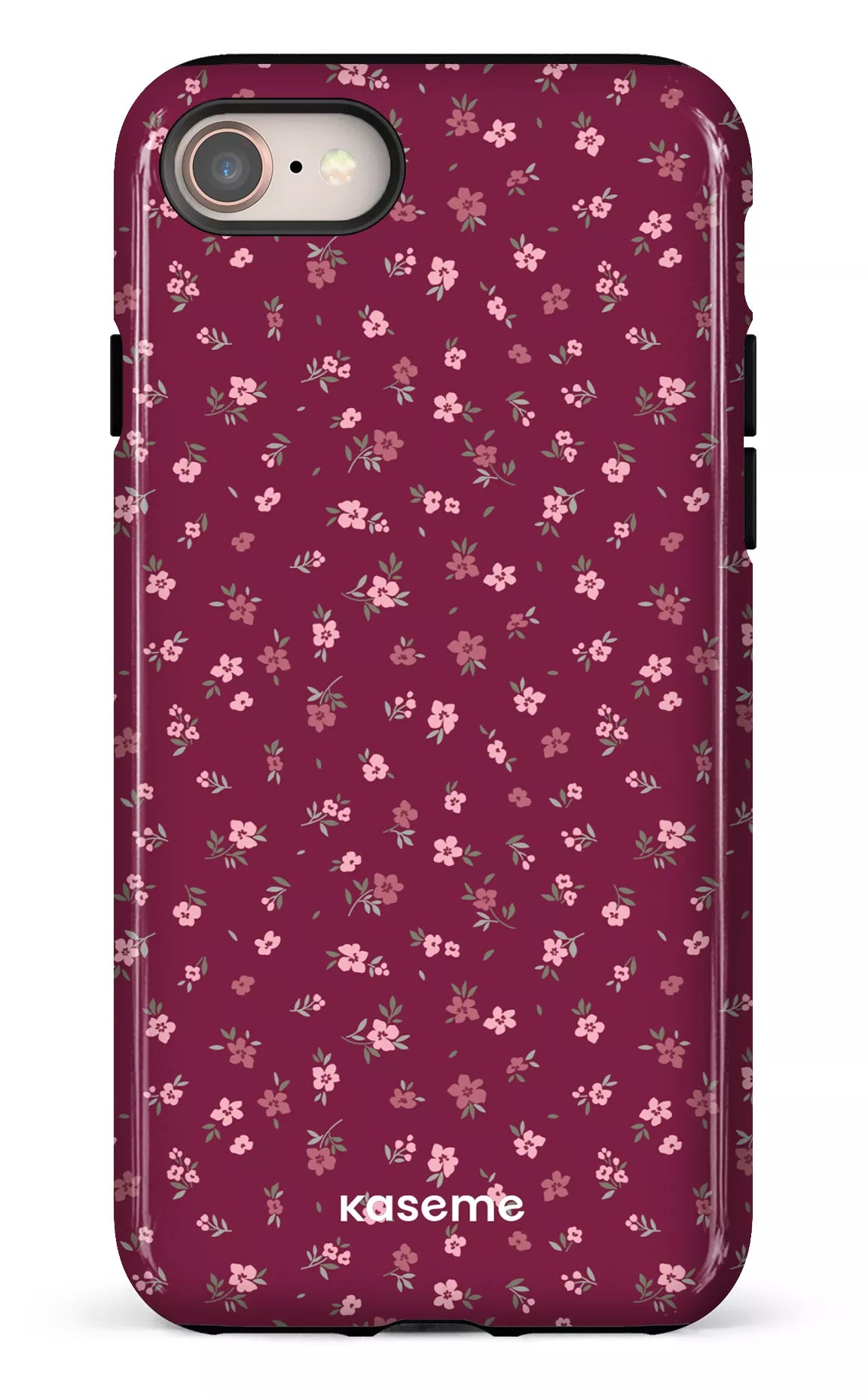 iPhone 7/8 Tough Porcelain Blossom Burgundy -