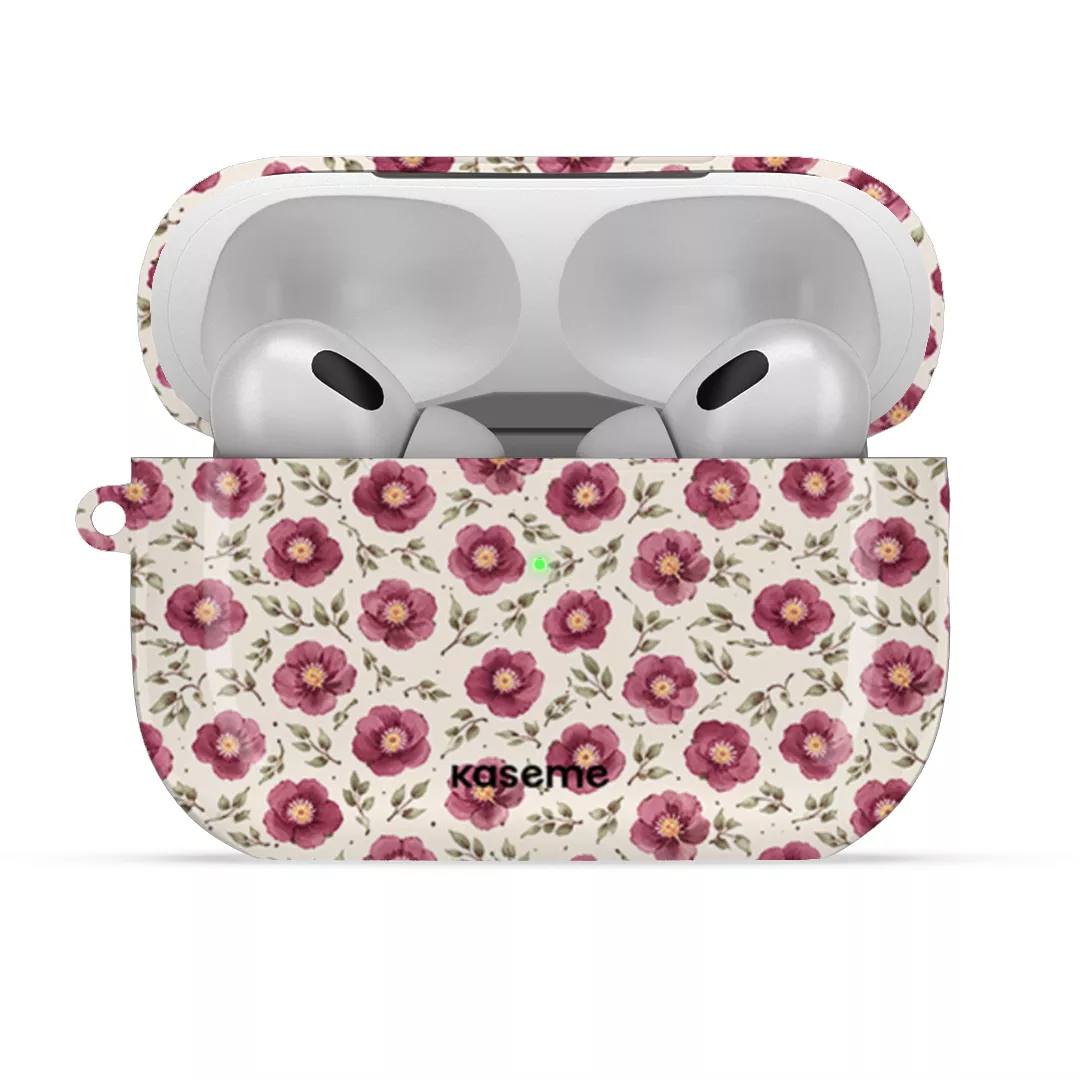AirPod Pro 3 - Matte Ruby Bloom AirPods Case -