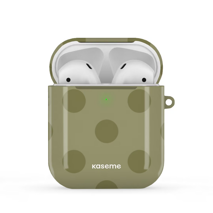 Airpod Gloss La Drey Olive AirPods Case by Marina Bastarache -