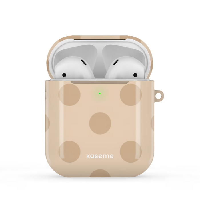 Airpod Gloss La Drey Sand AirPods Case by Marina Bastarache -