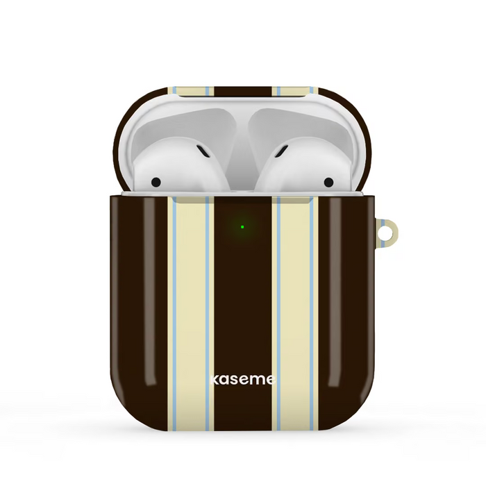 Airpod Gloss La Linea Mocha AirPods Case by Marina Bastarache -