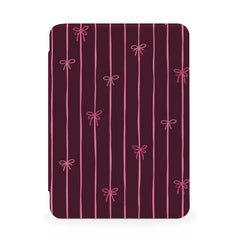 Kobo Clara Color / Black & White Baby Bow Burgundy E-Reader Case -