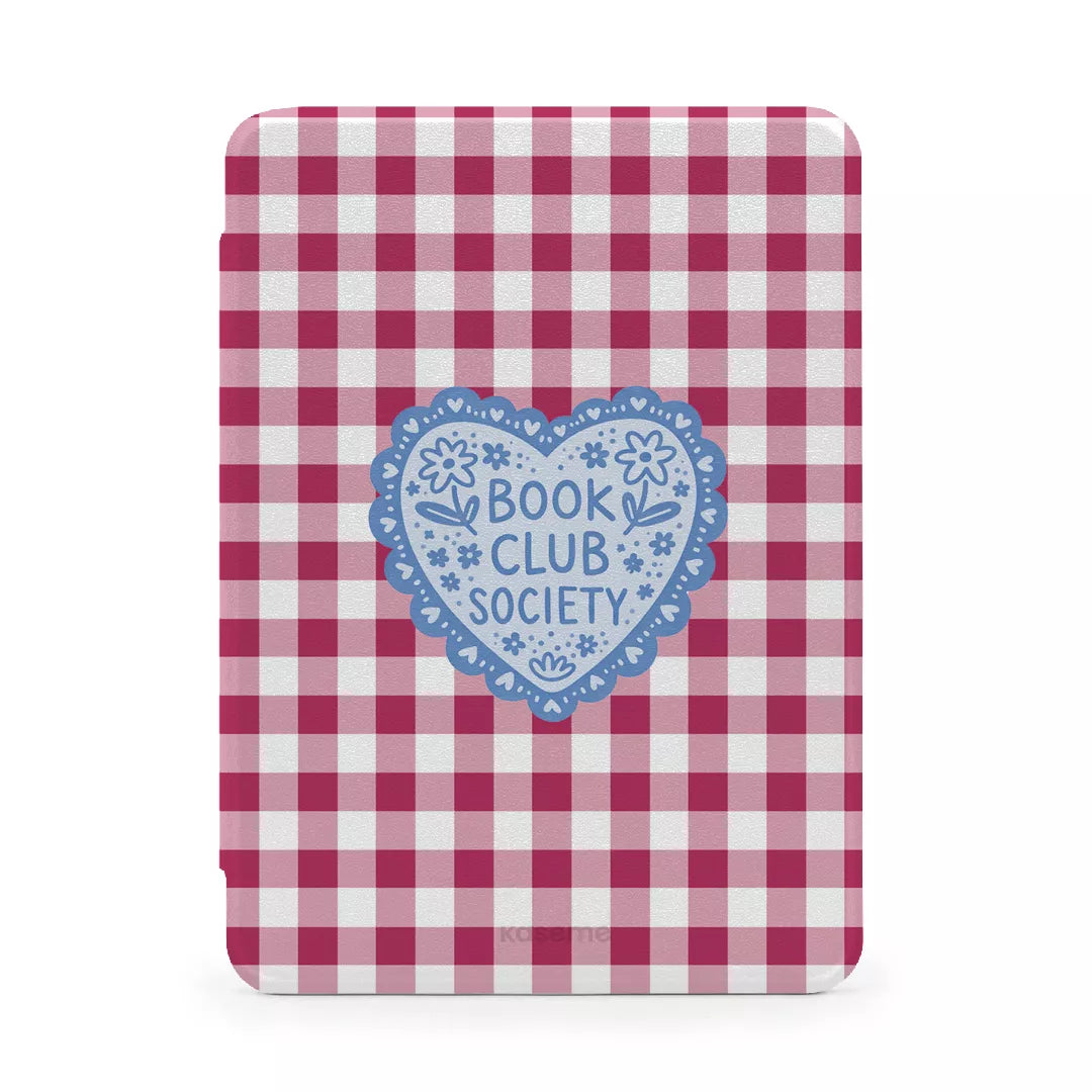 Kobo Clara Color / Black & White Book Lover Burgundy E-Reader Case -