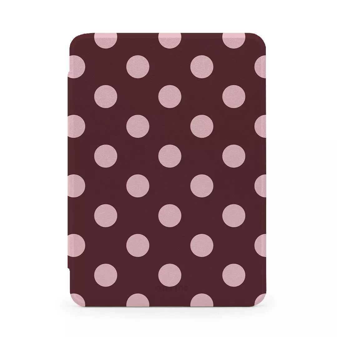 Kobo Clara Color / Black & White Couture Burgundy E-Reader Case -