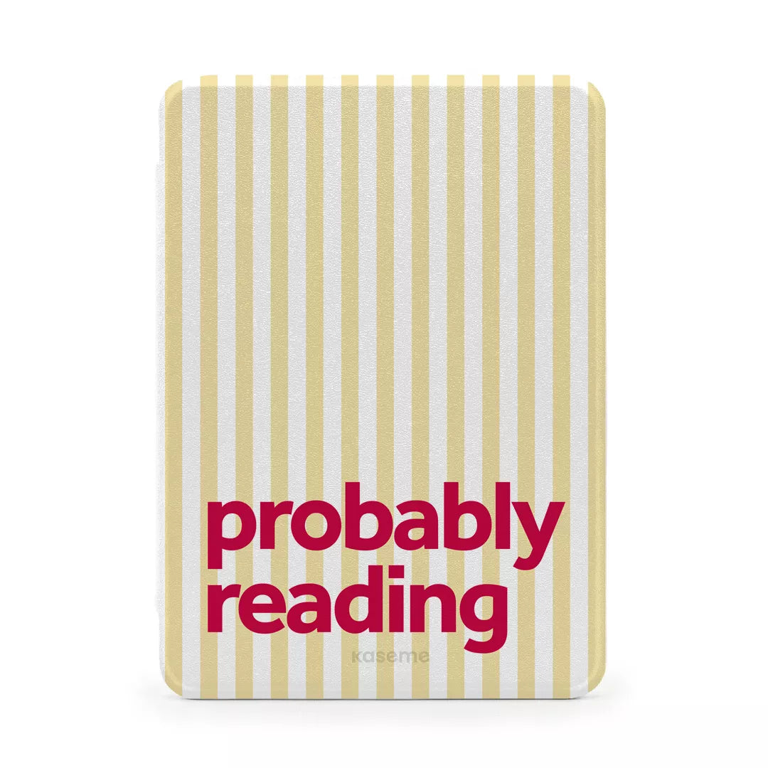 Kindle Paperwhite 6 / Colorsoft Probably Reading Yellow Kindle Case -
