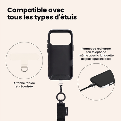 Ganse bandoulière jeans