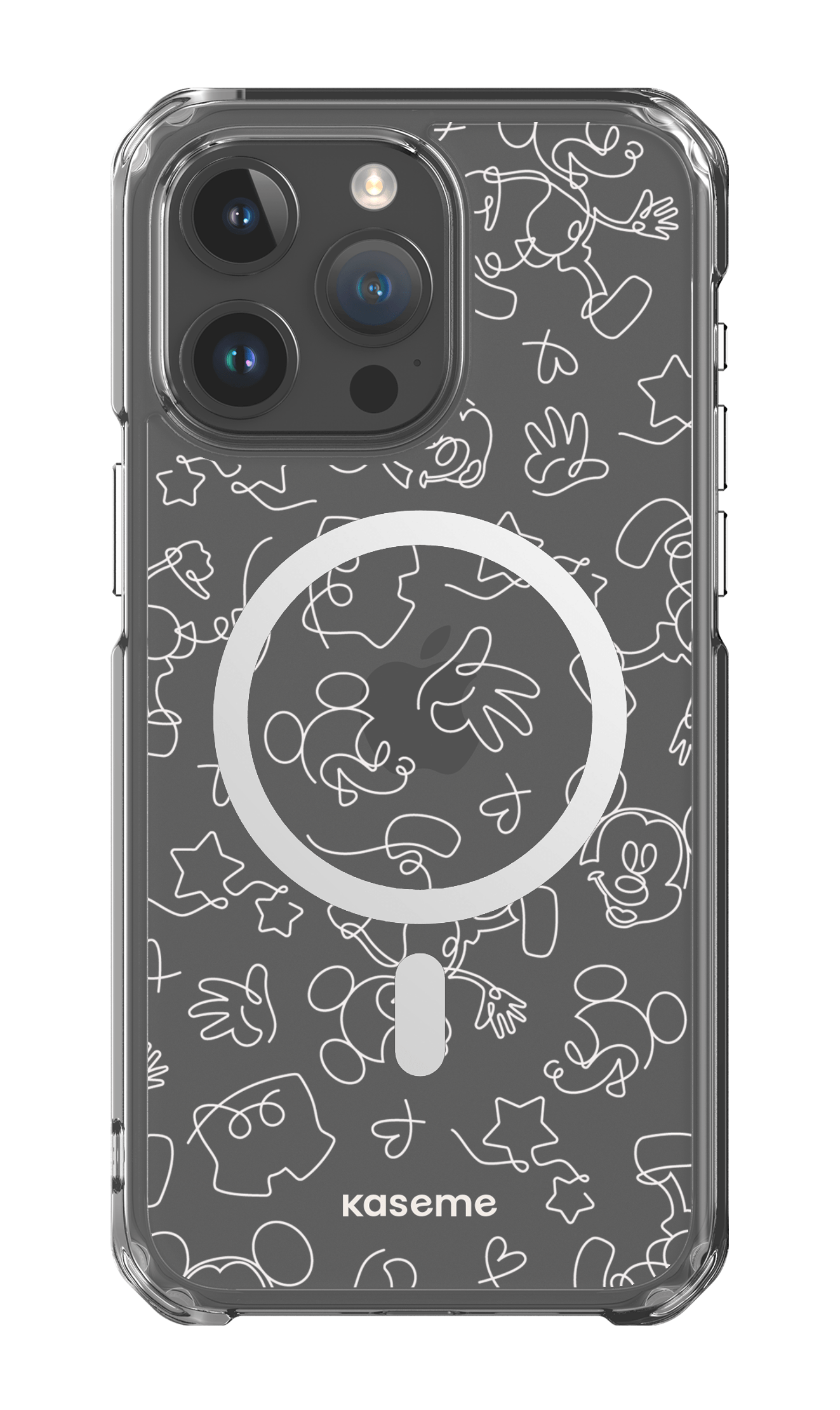 Doodle Clear Case - iPhone 15 Pro Max Clear Case - Magsafe
