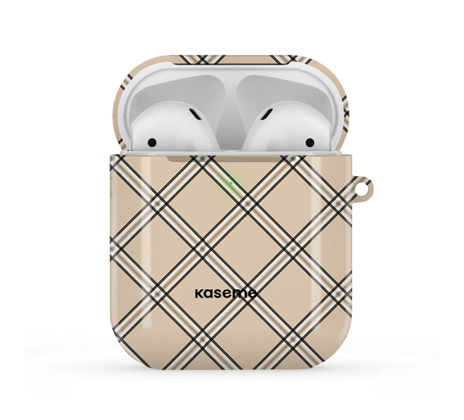 Flannel Beige AirPods Case