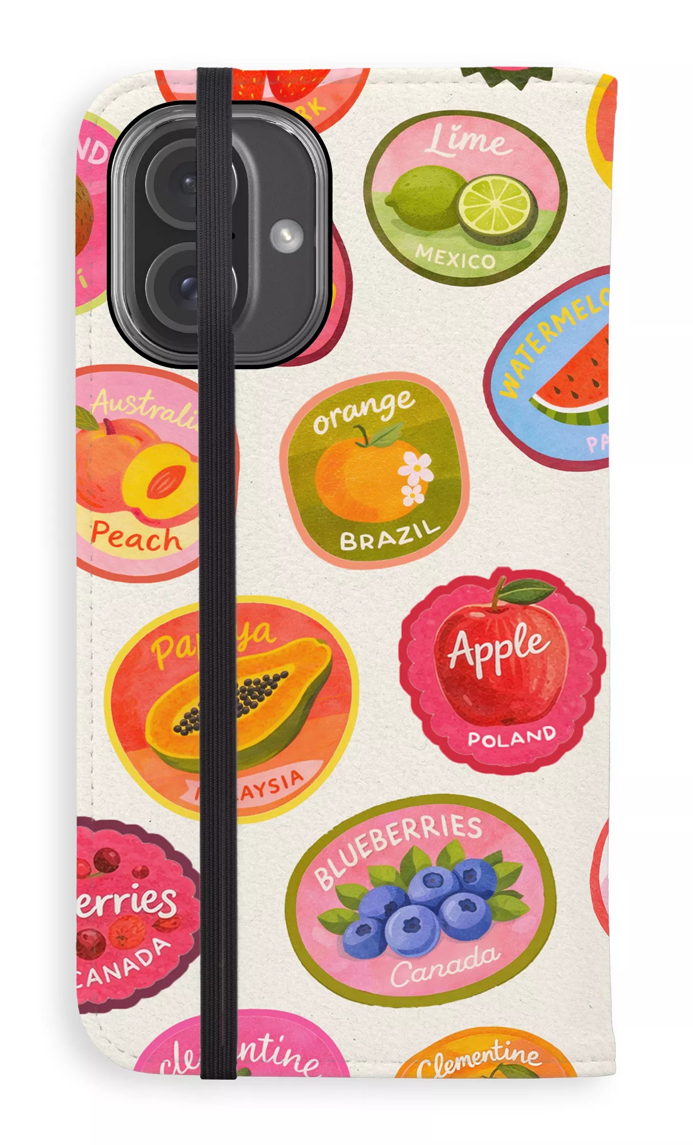 Folio Case iPhone 15 Plus Frutti Folio Case -