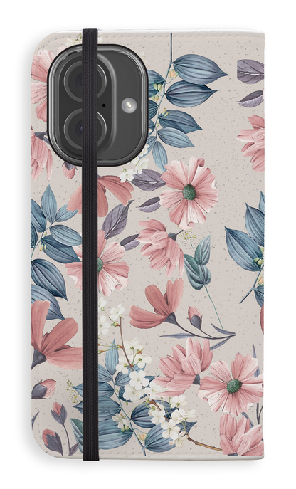 Folio Case iPhone 16 Fall Flowers - Folio Case -