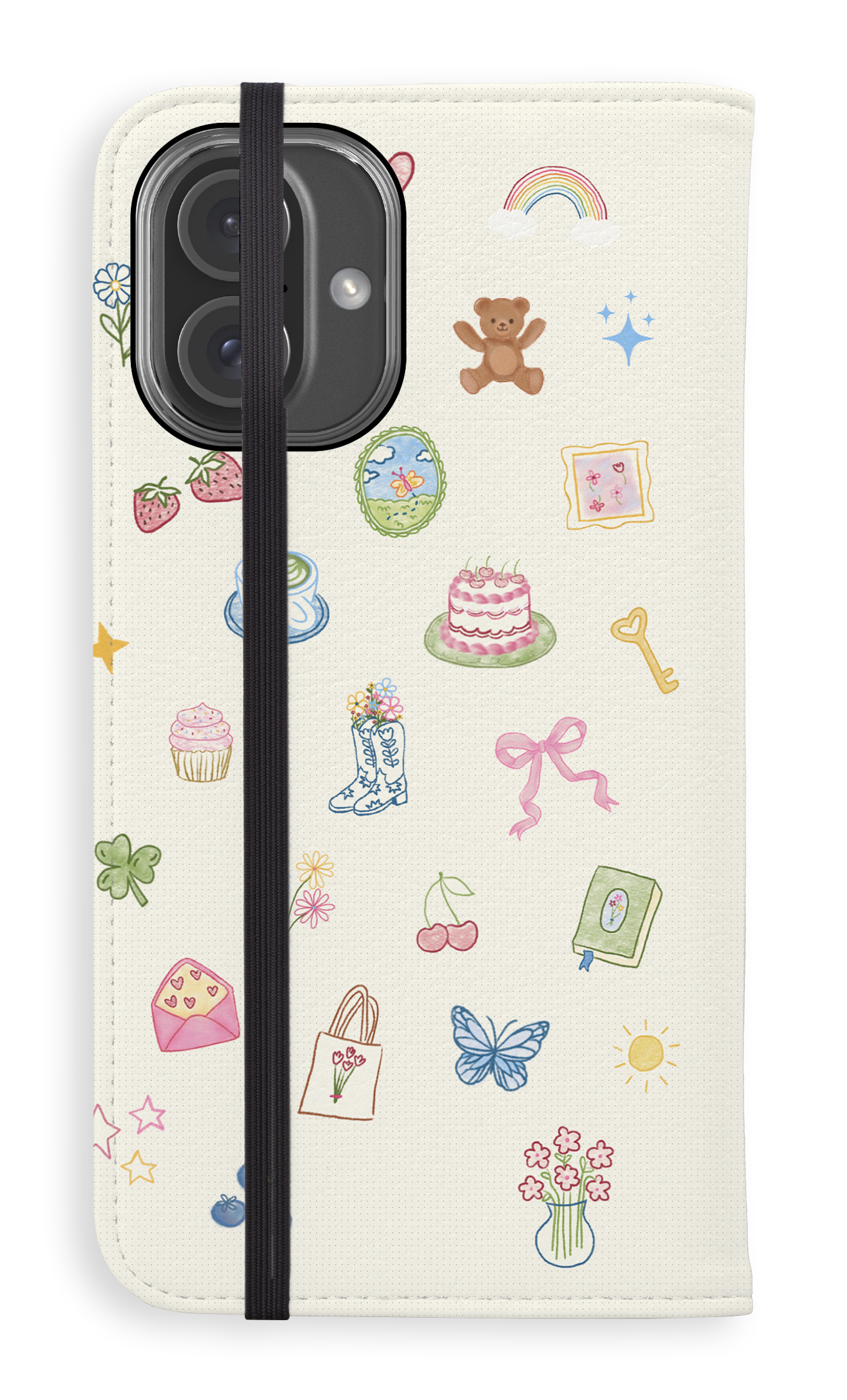 Folio Case iPhone 16 Plus Poetry Folio Case -