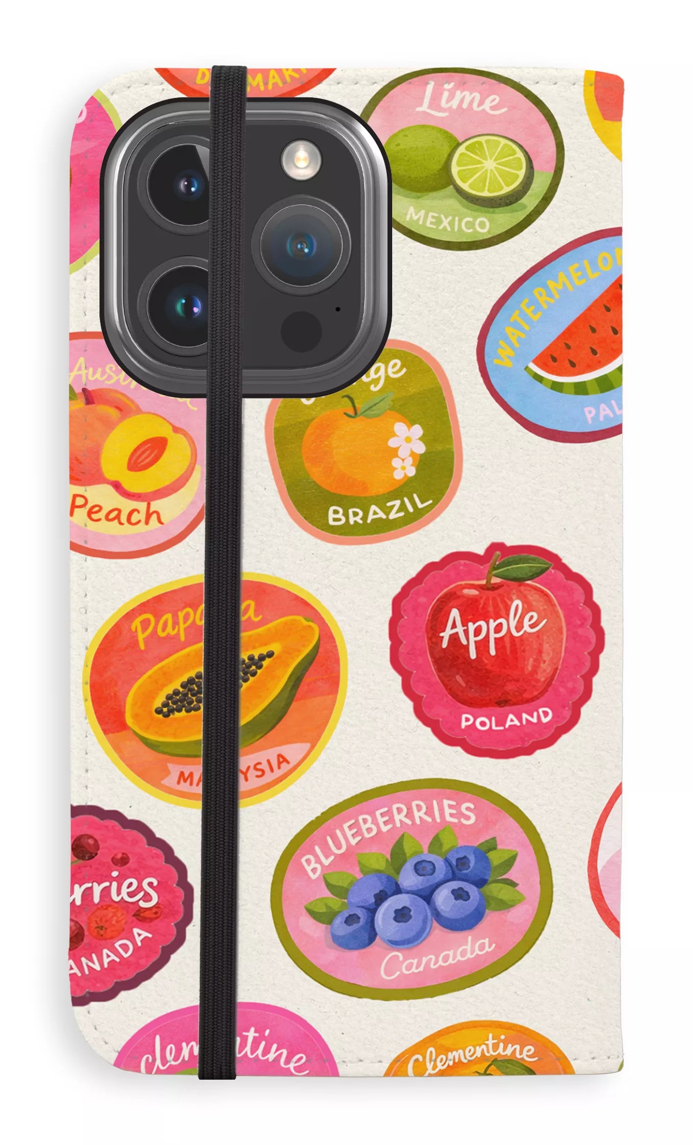 Folio Case iPhone 16 Pro Frutti Folio Case -