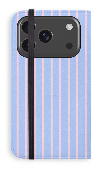 Folio Case iPhone 17 Pro Dolce Striscia Blue Folio Case -