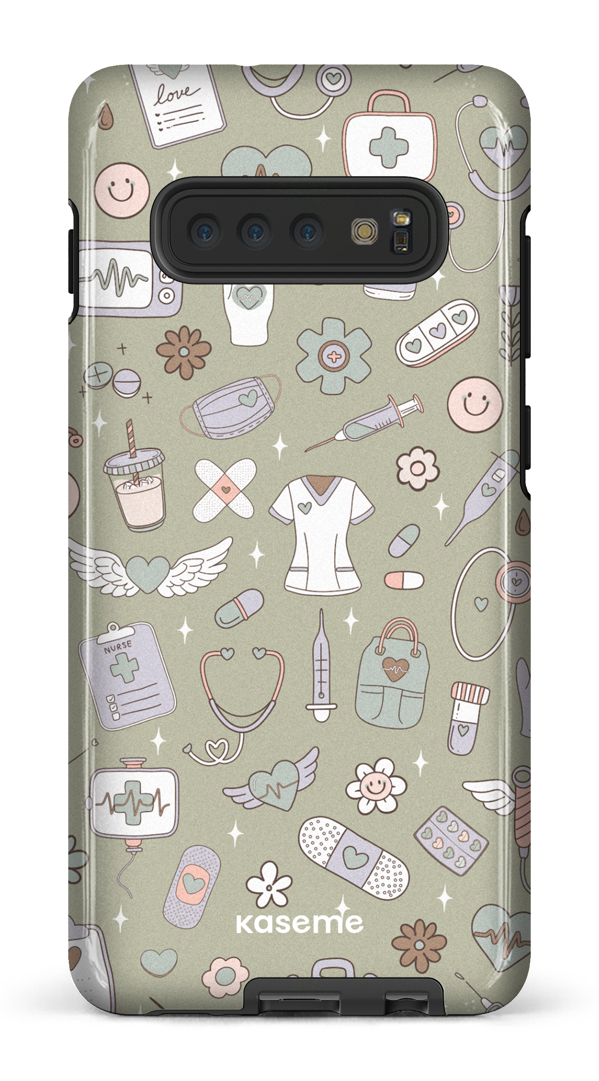 Galaxy S10 Plus Tough Code Green -
