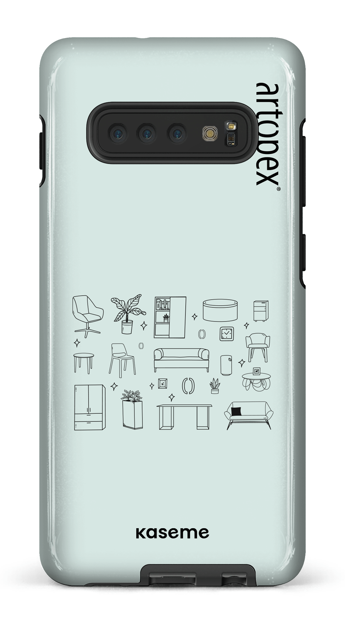 Galaxy S10 Plus Tough L'essentiel menthe par Artopex -