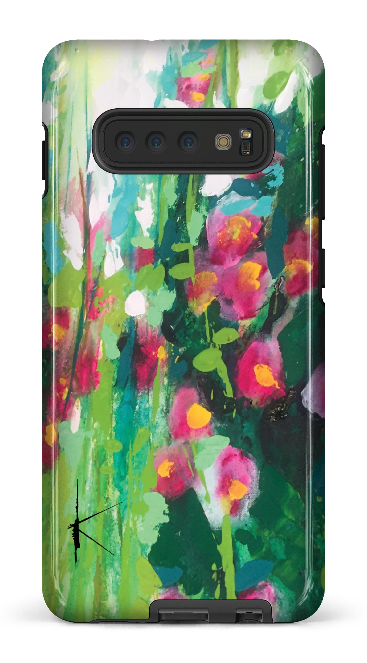 Galaxy S10 Plus Tough La Rose Trémière par Kristine Girard -
