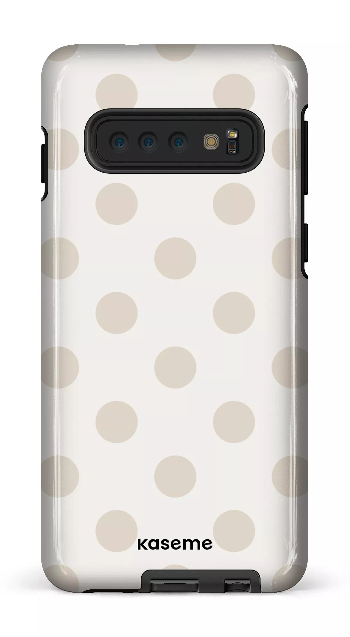 Galaxy S10 Tough Couture Beige & White -