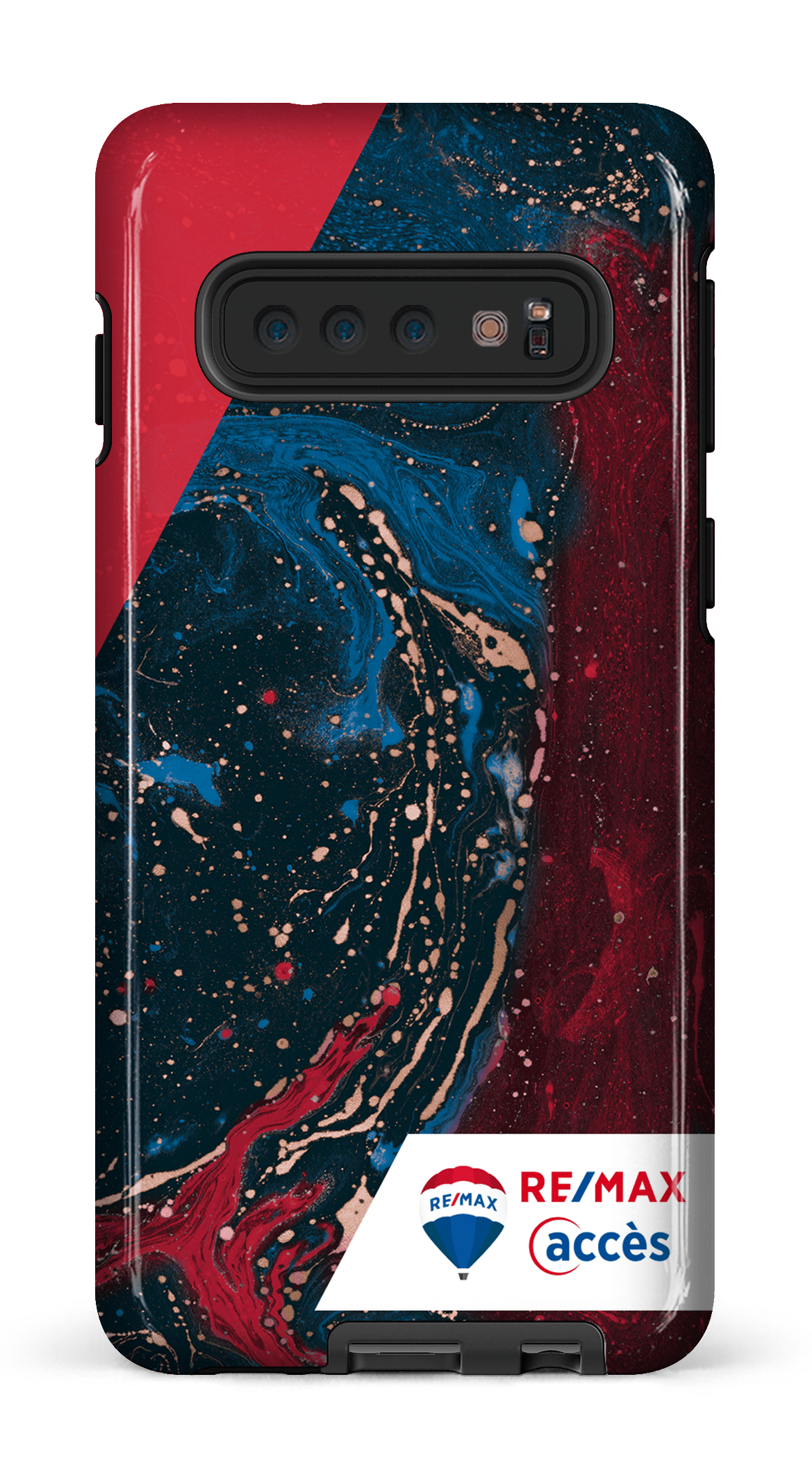 Galaxy S10 Tough Peinture marbrée sombre -