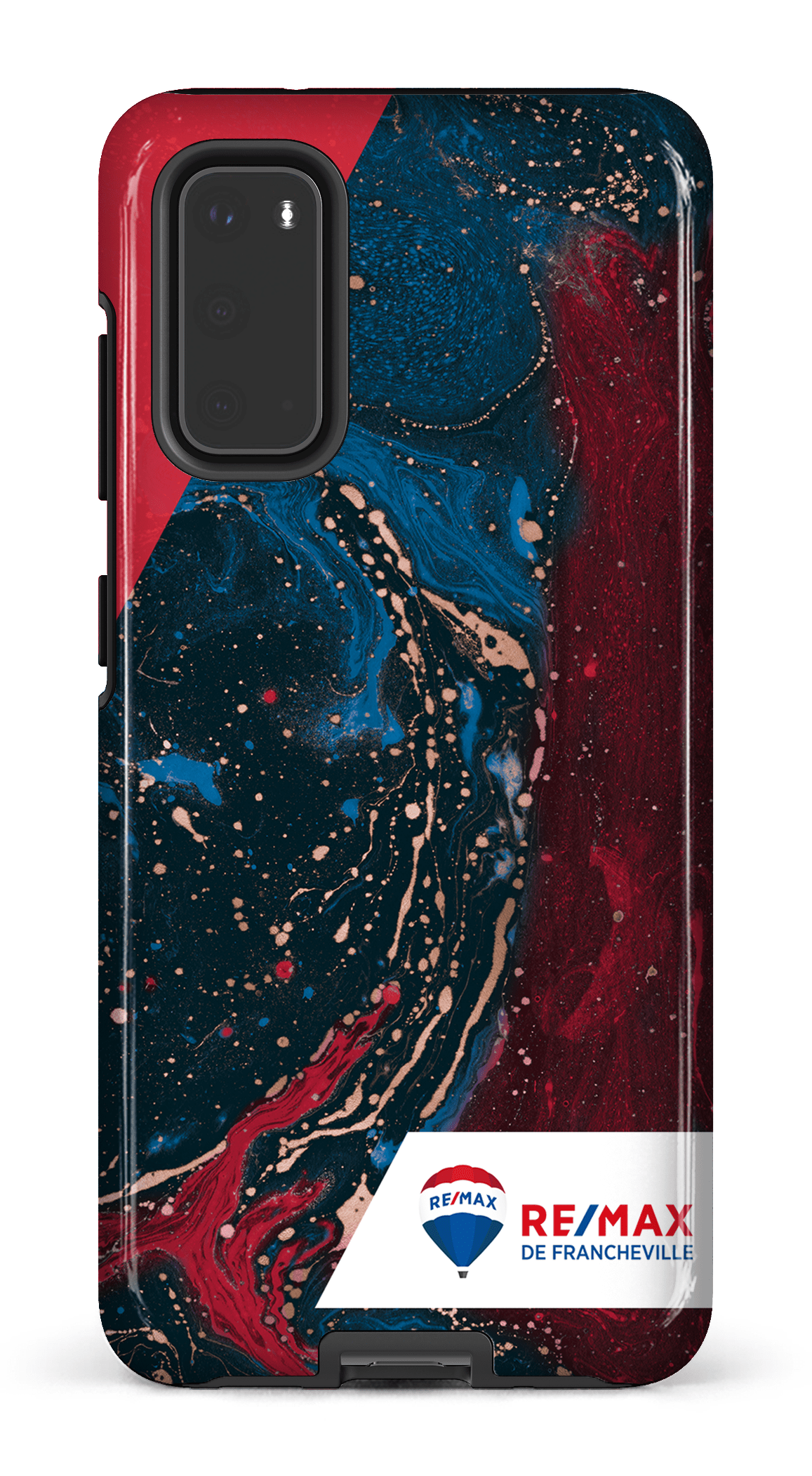 Galaxy S20 Tough Peinture marbrée sombre de Francheville -
