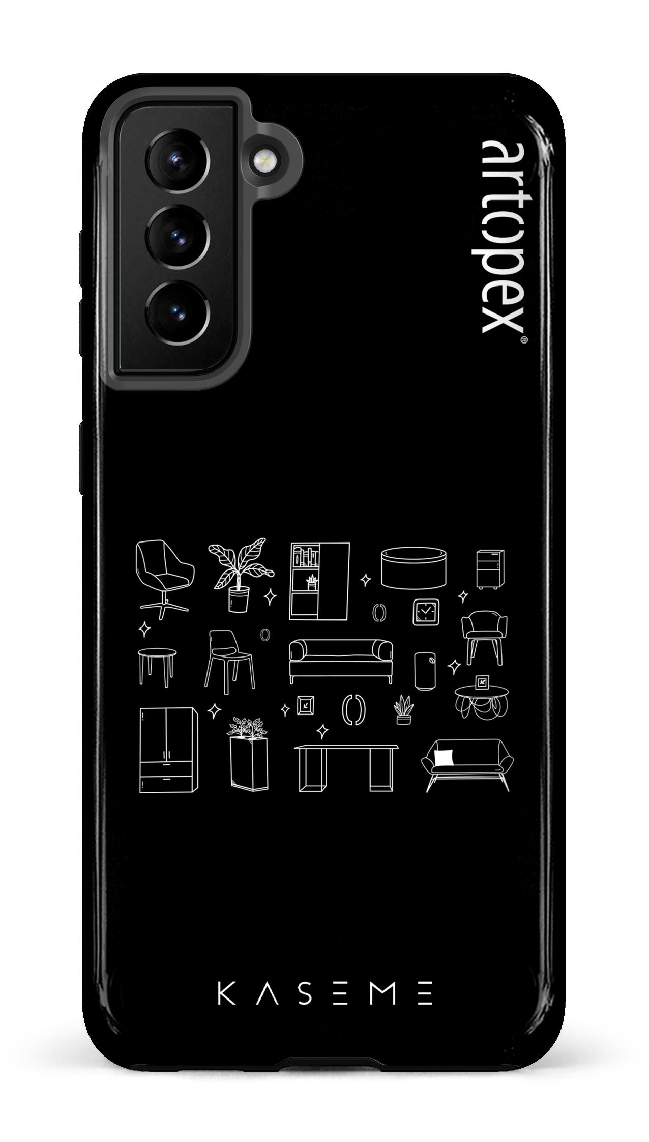 Galaxy S21 Plus Tough L'essentiel noir par Artopex -