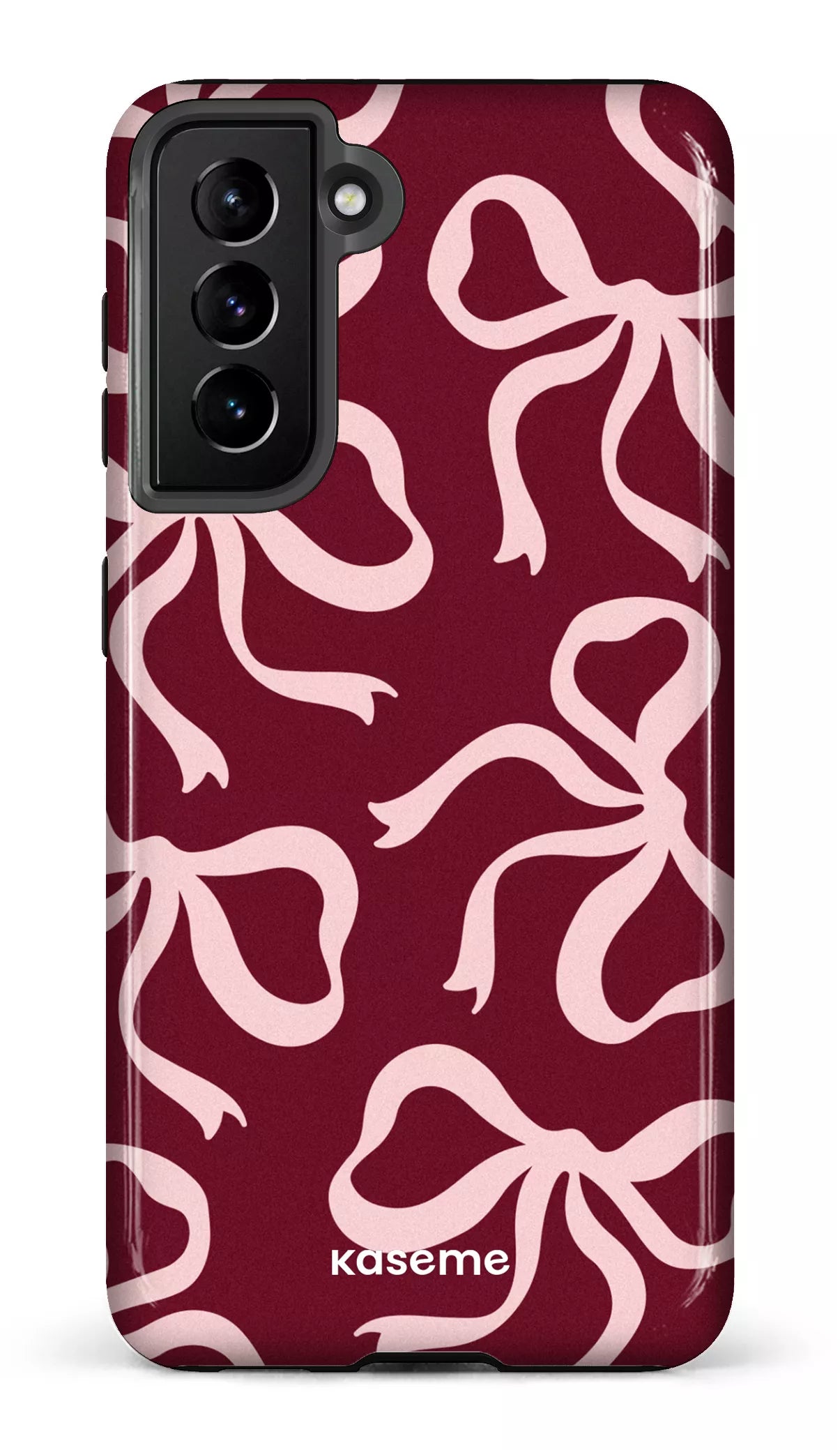 Galaxy S21 Tough Lace Burgundy & Pink -