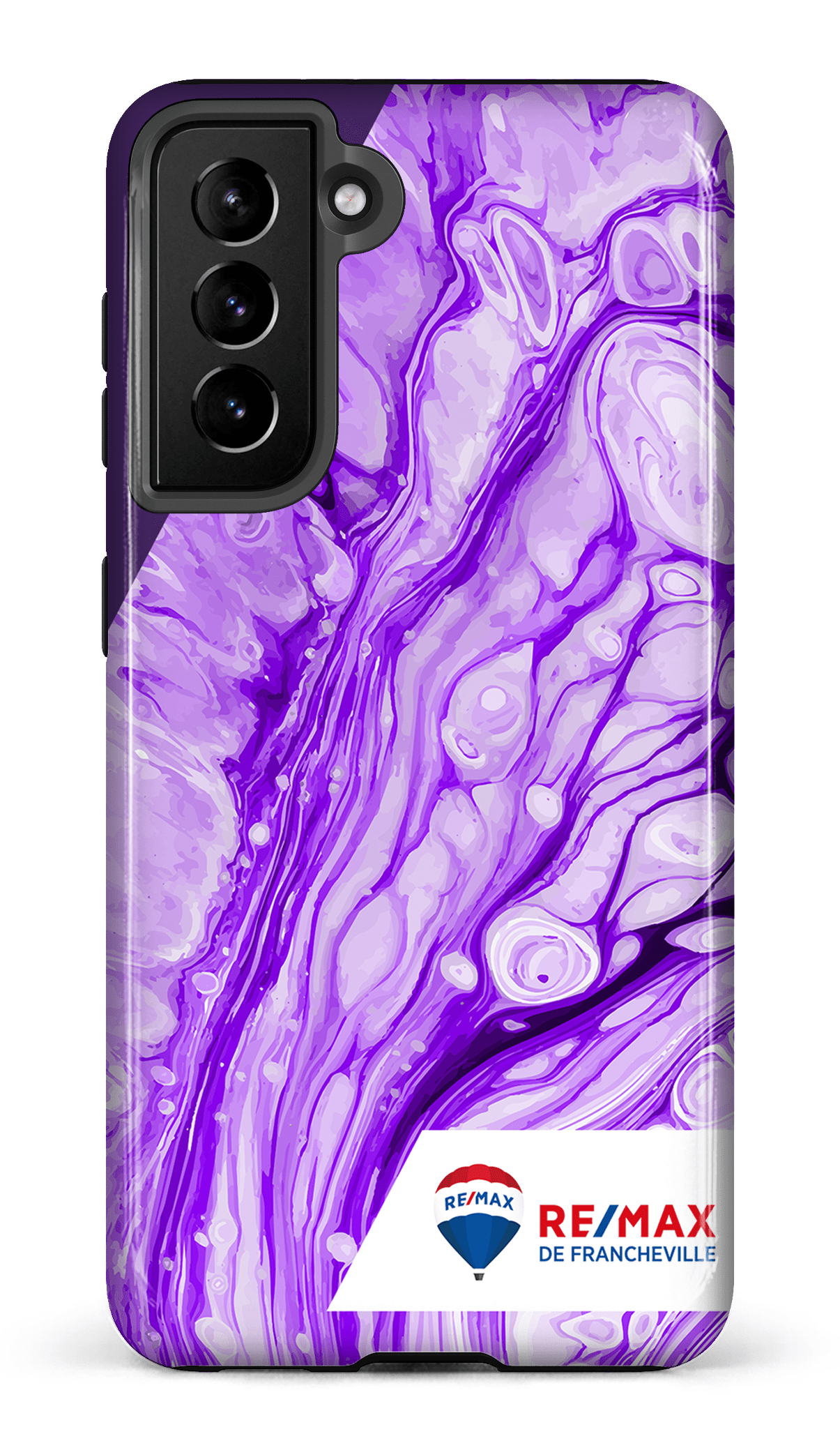 Galaxy S21 Tough Peinture marbrée claire violette de Francheville -