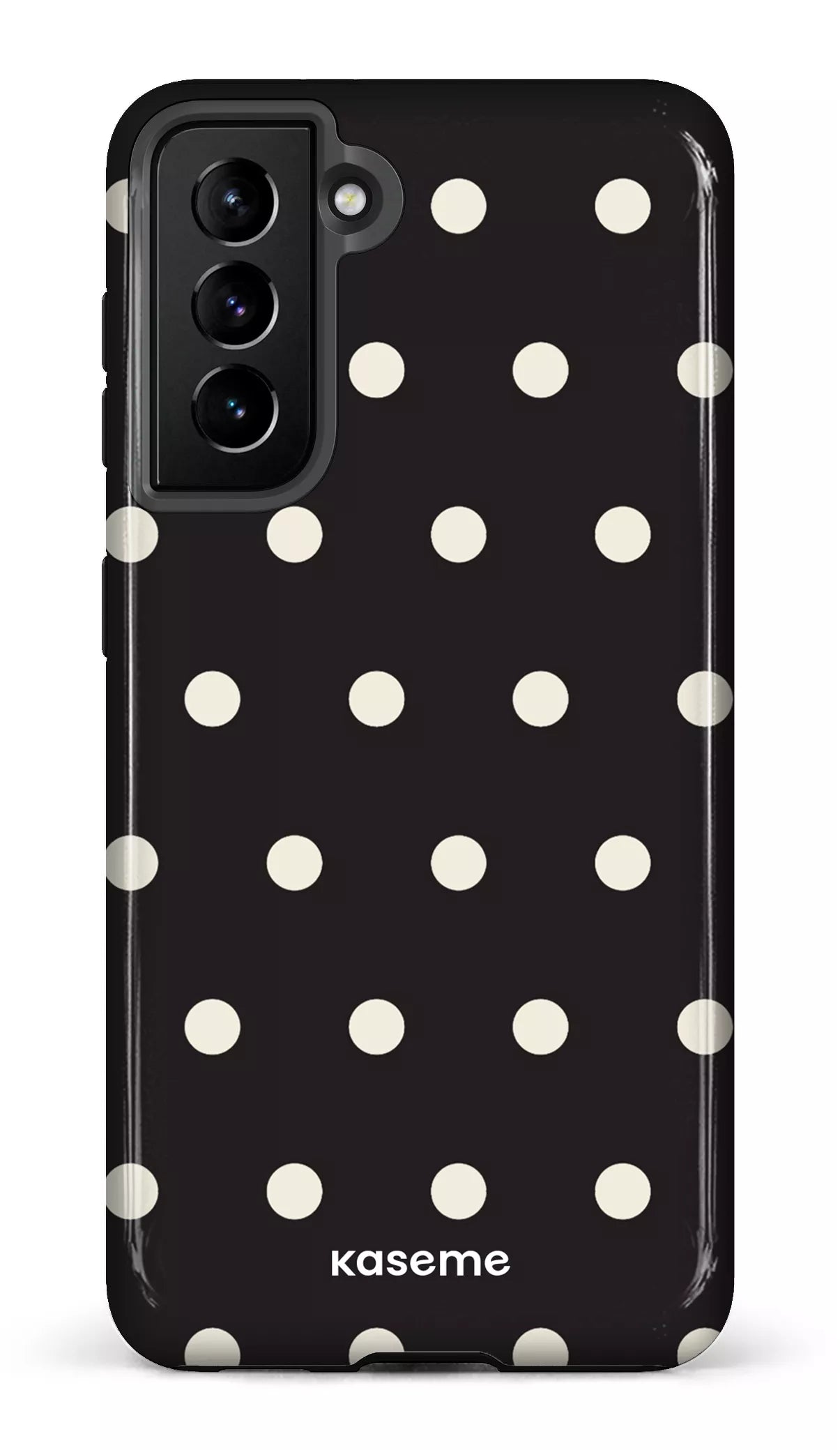 Galaxy S21 Tough Polka Black -
