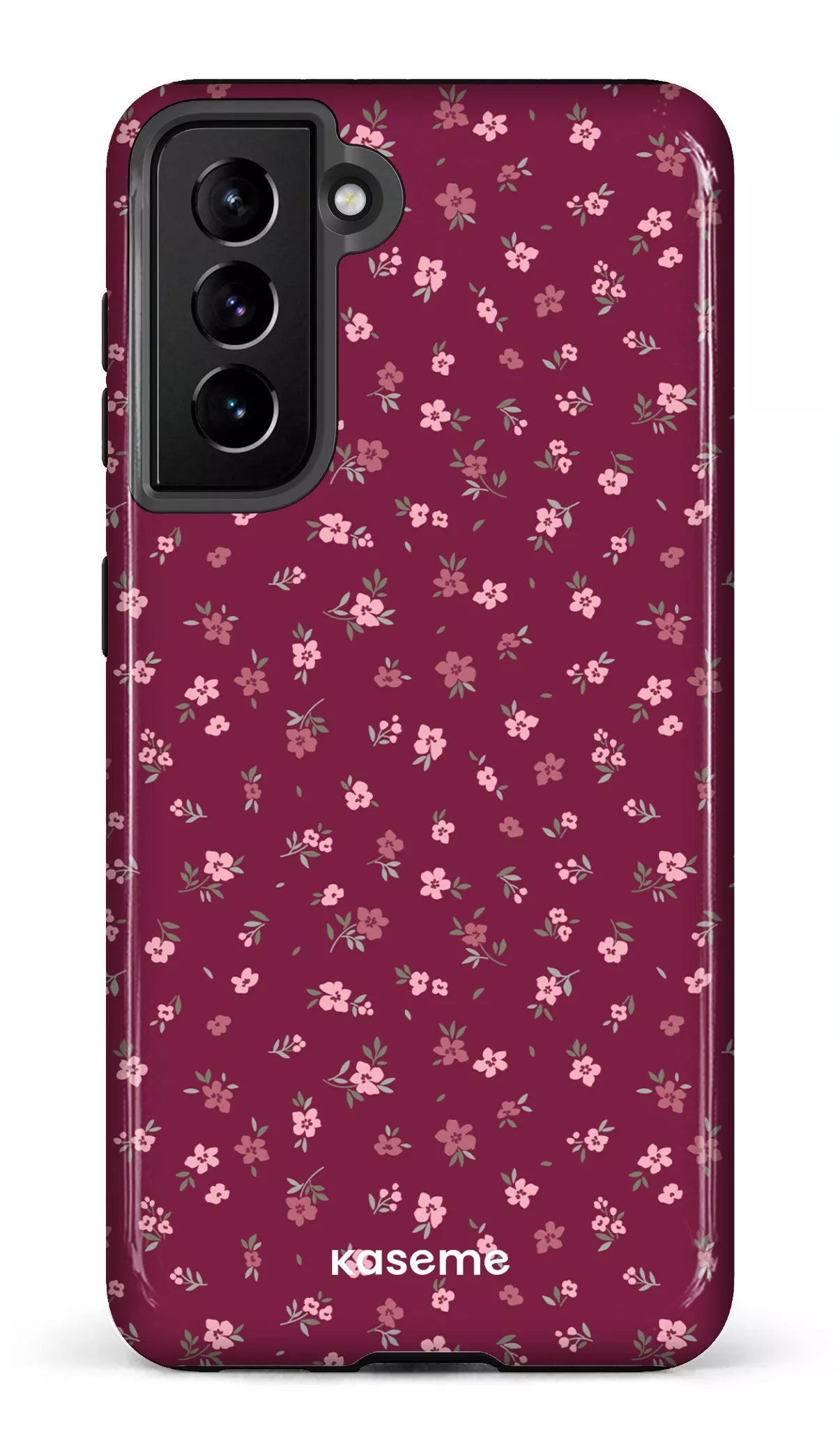 Galaxy S21 Tough Porcelain Blossom Burgundy -
