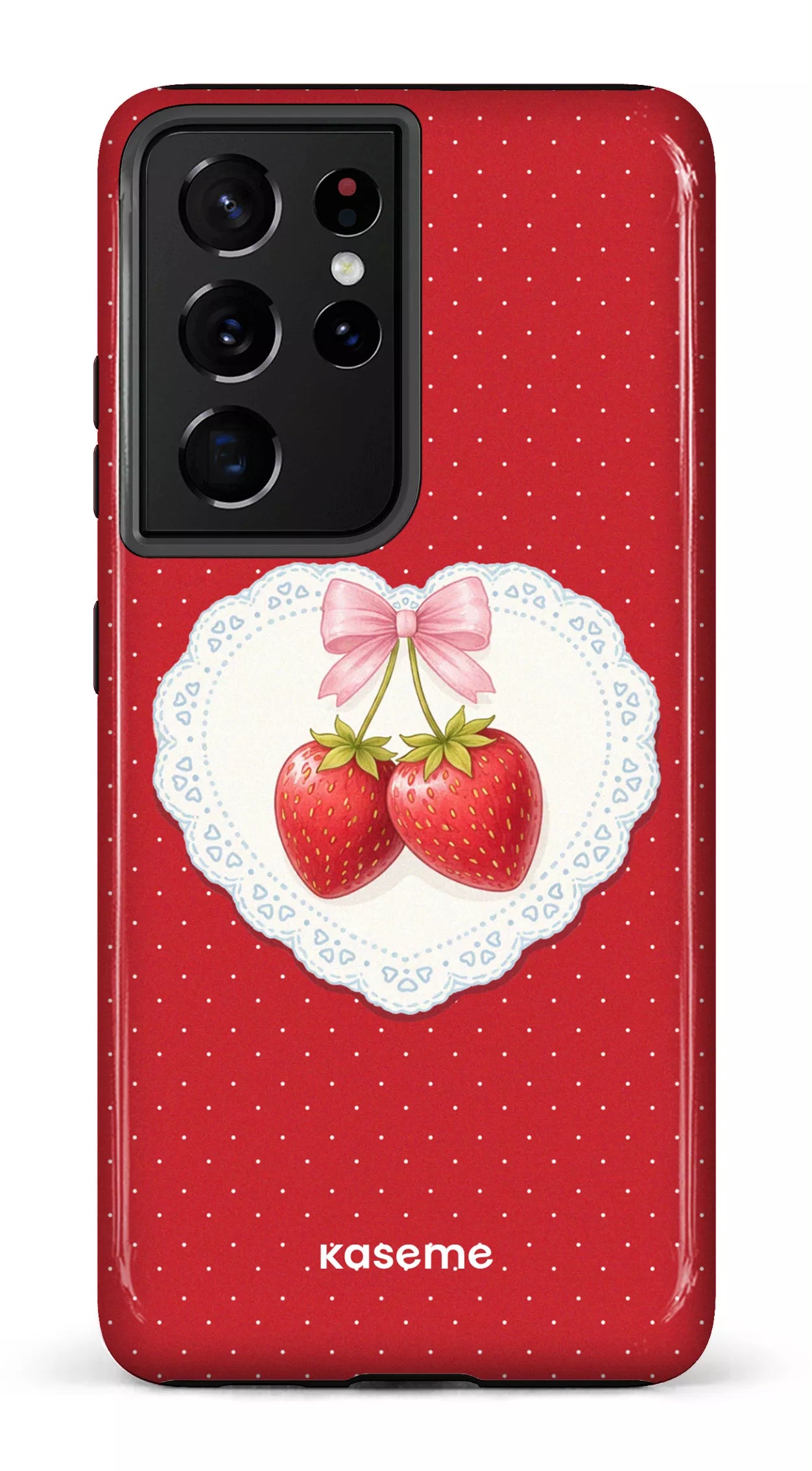 Galaxy S21 Ultra Tough Fresa Lace Red -