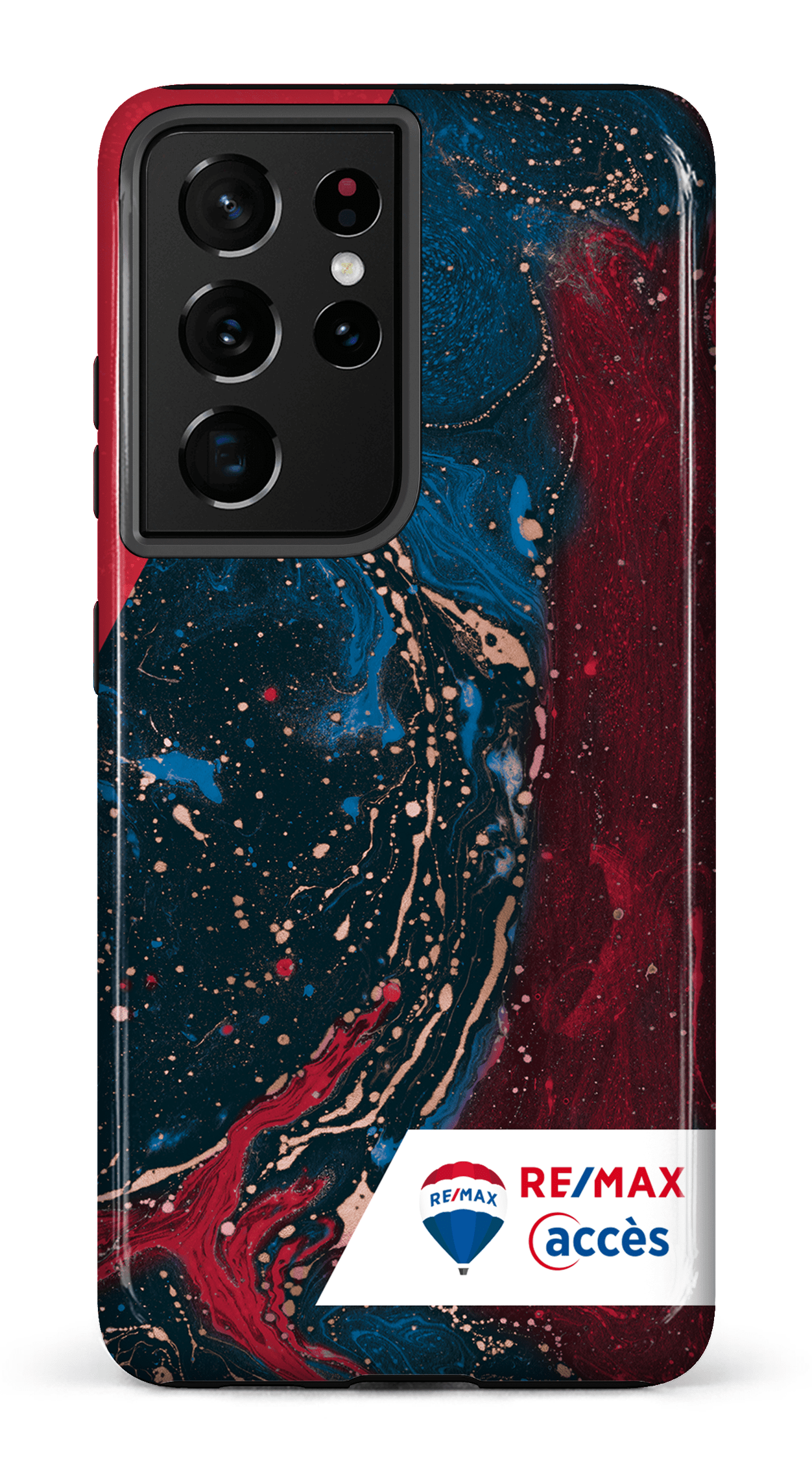 Galaxy S21 Ultra Tough Peinture marbrée sombre -