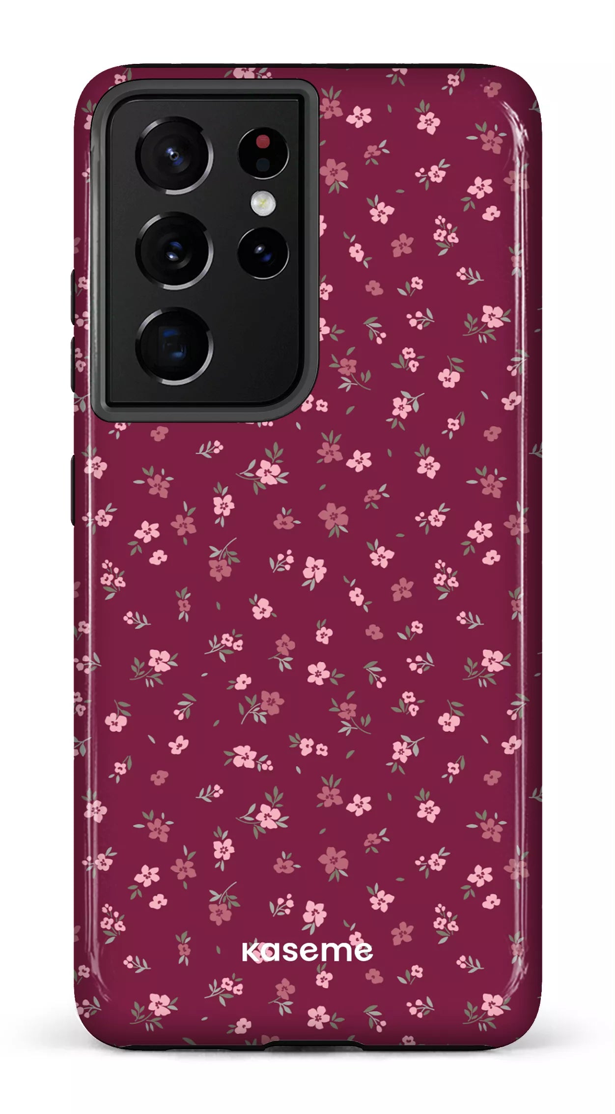 Galaxy S21 Ultra Tough Porcelain Blossom Burgundy -